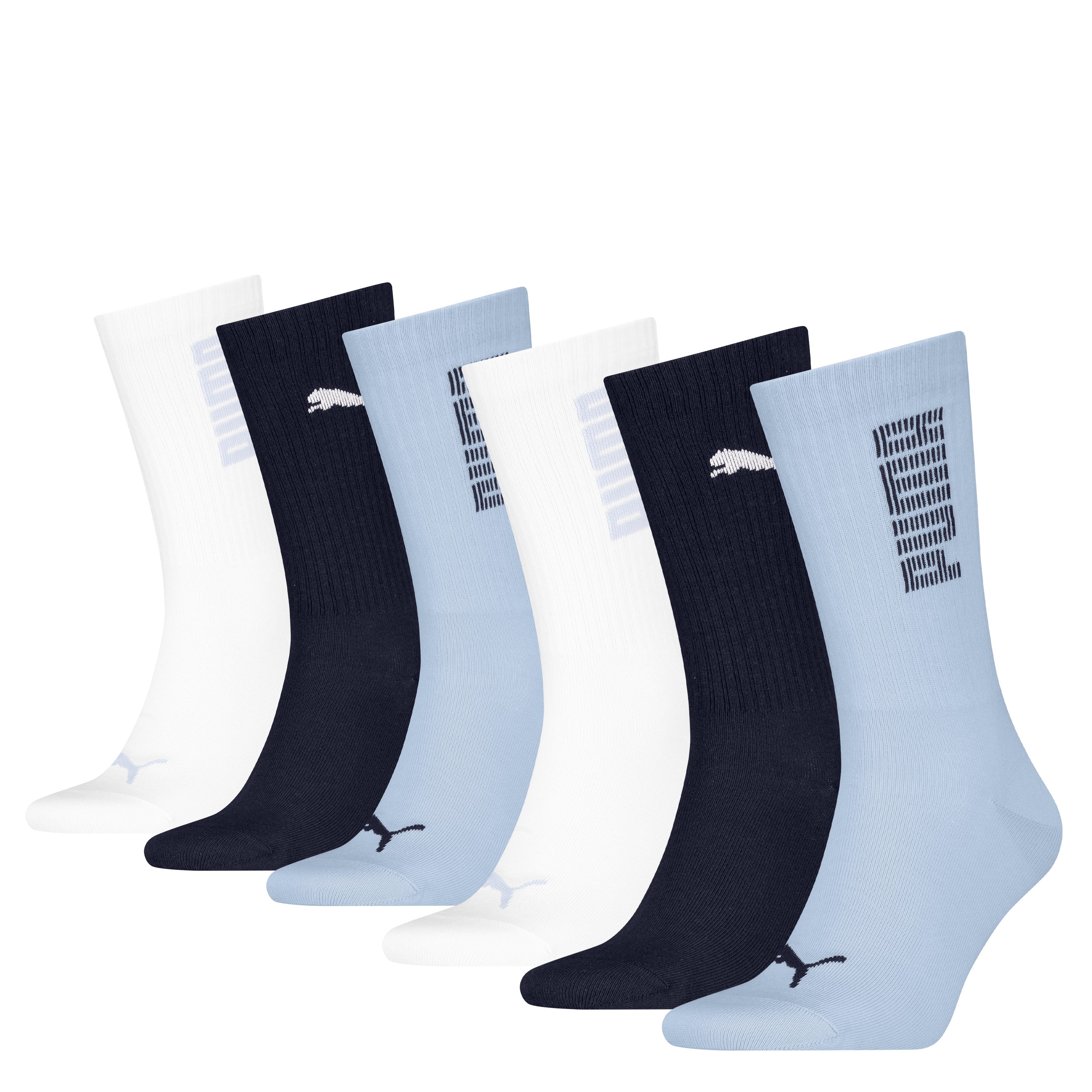 PUMA Socken UNISEX RIB LOGO CREW SOCK (6 Paar) mit Logo- und Logoschriftzug