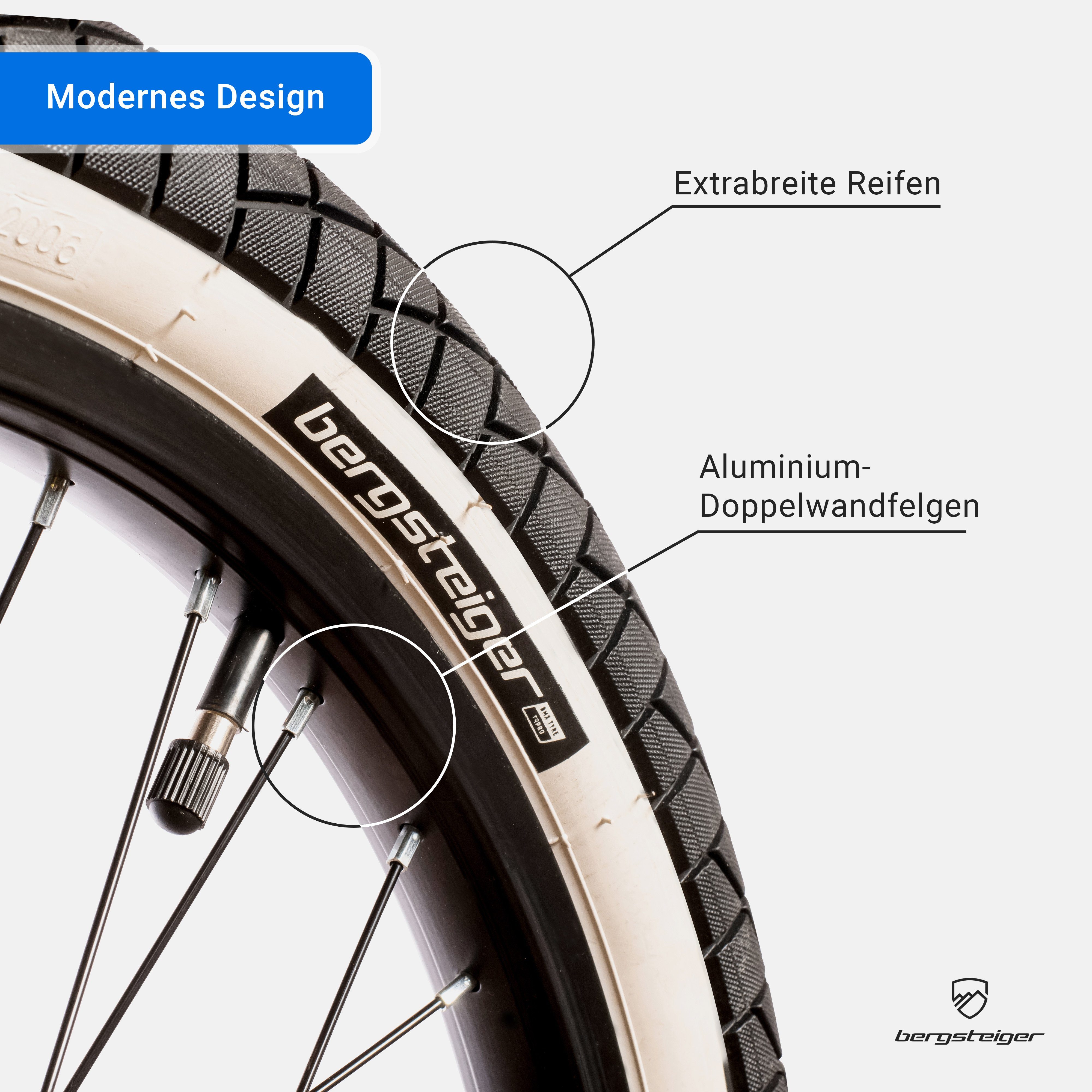bergsteiger BMX-Rad Halifax 20 Zoll, 360° Rotor-System, Freestyle, Mädchen, Jungen, 1 Gang, U-Bremse