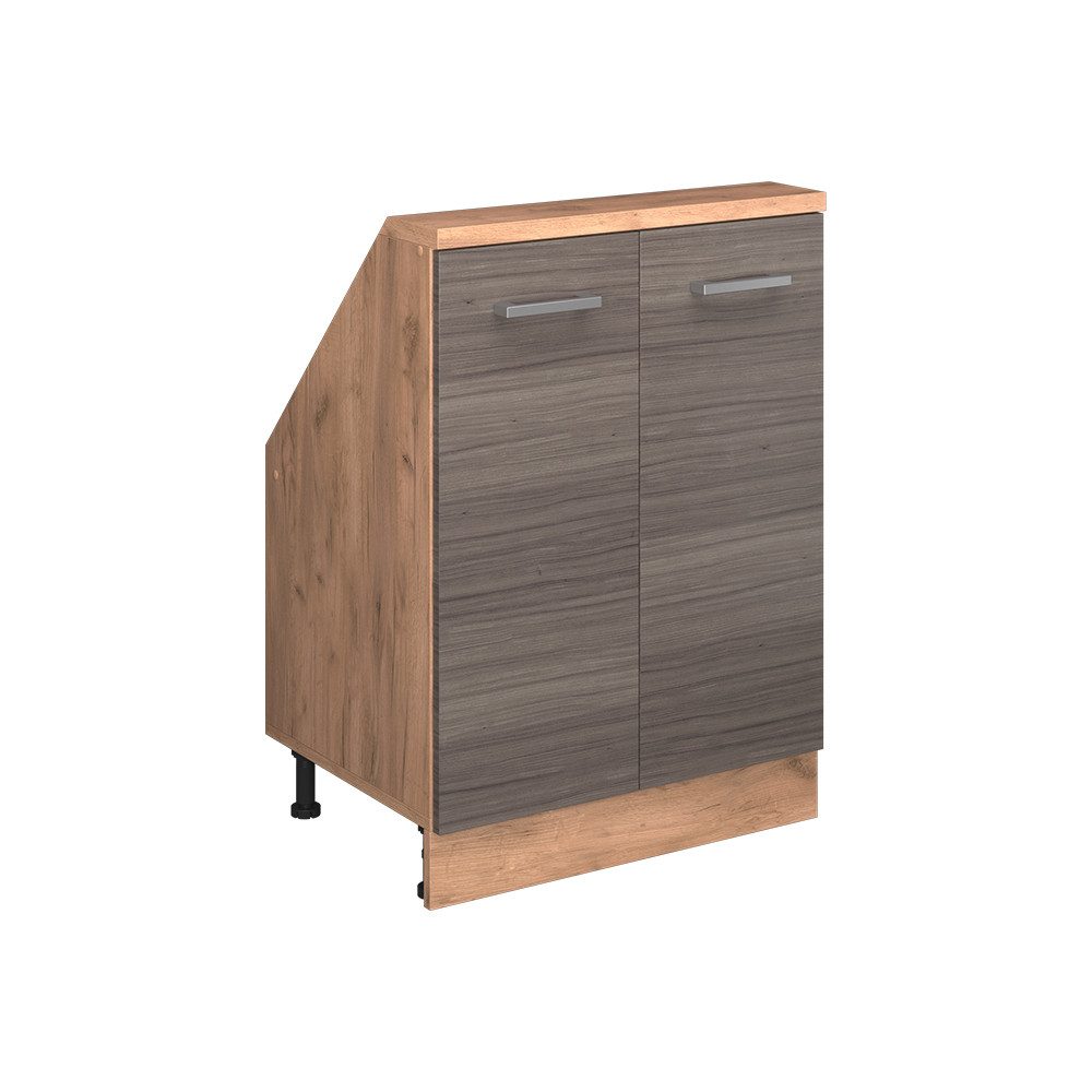 Vicco Unterschrank R-Line, Edelgrau/Goldkraft Eiche, 60 günstig online kaufen