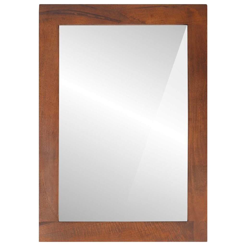 vidaXL Spiegel Spiegel Rechtwinklig Braun und Silber 50 x 2,5 x 70 cm (1-St)