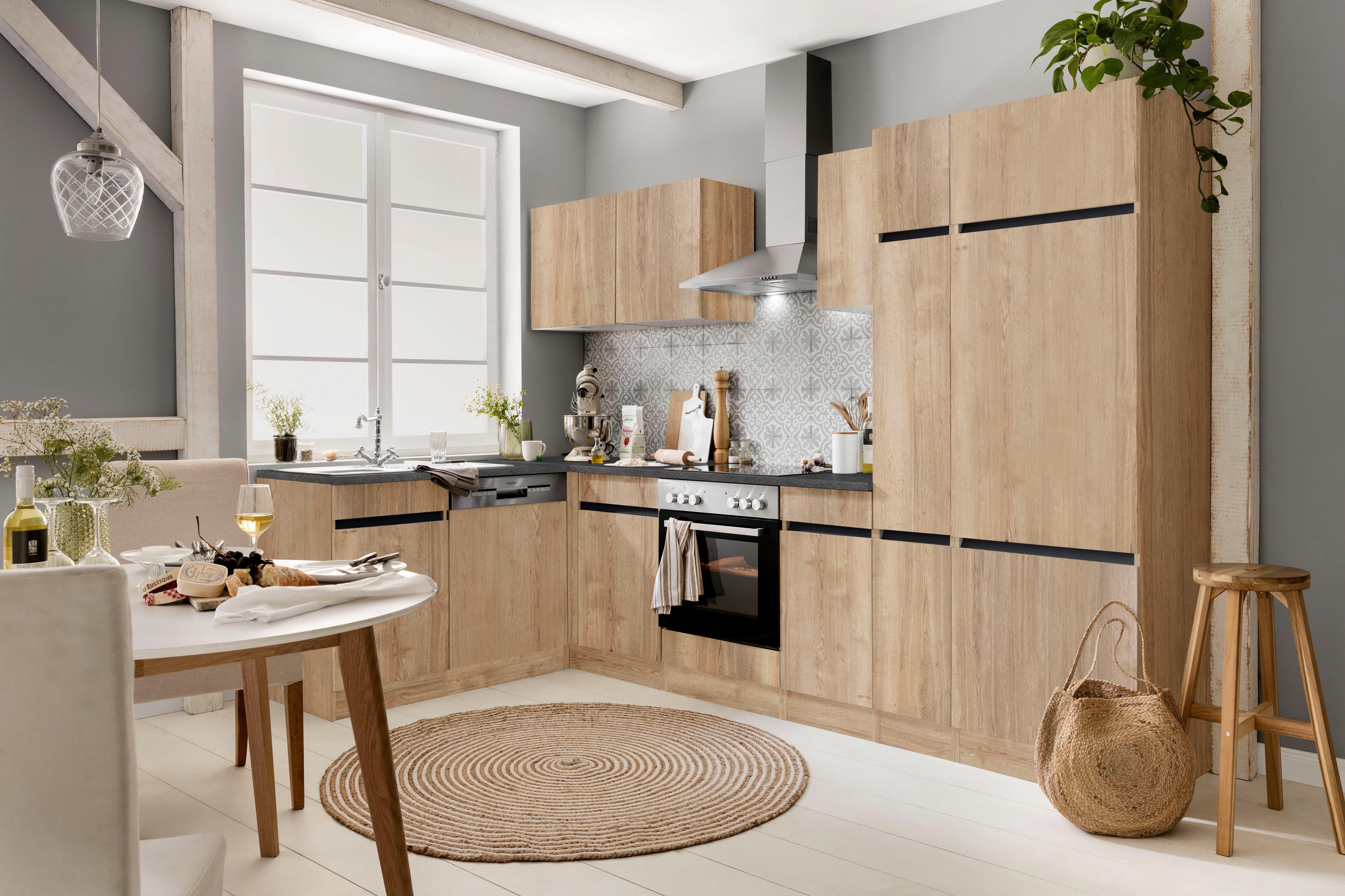 OPTIFIT Winkelküche "Roth" Stellmaße 300x175 cm, wahlweise mit E-Geräten, m günstig online kaufen