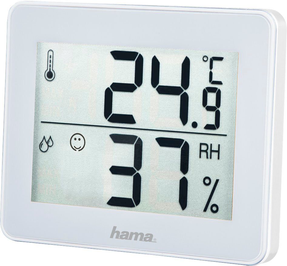 Hama Thermo-/Hygrometer "TH-130", Weiß Thermometer Innenwetterstation