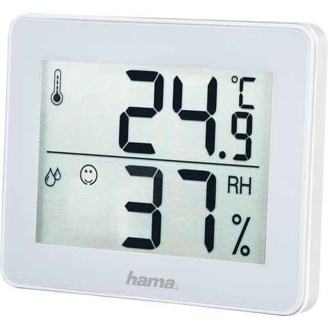 Hama Thermo-/Hygrometer "TH-130", Weiß Thermometer Innenwetterstation