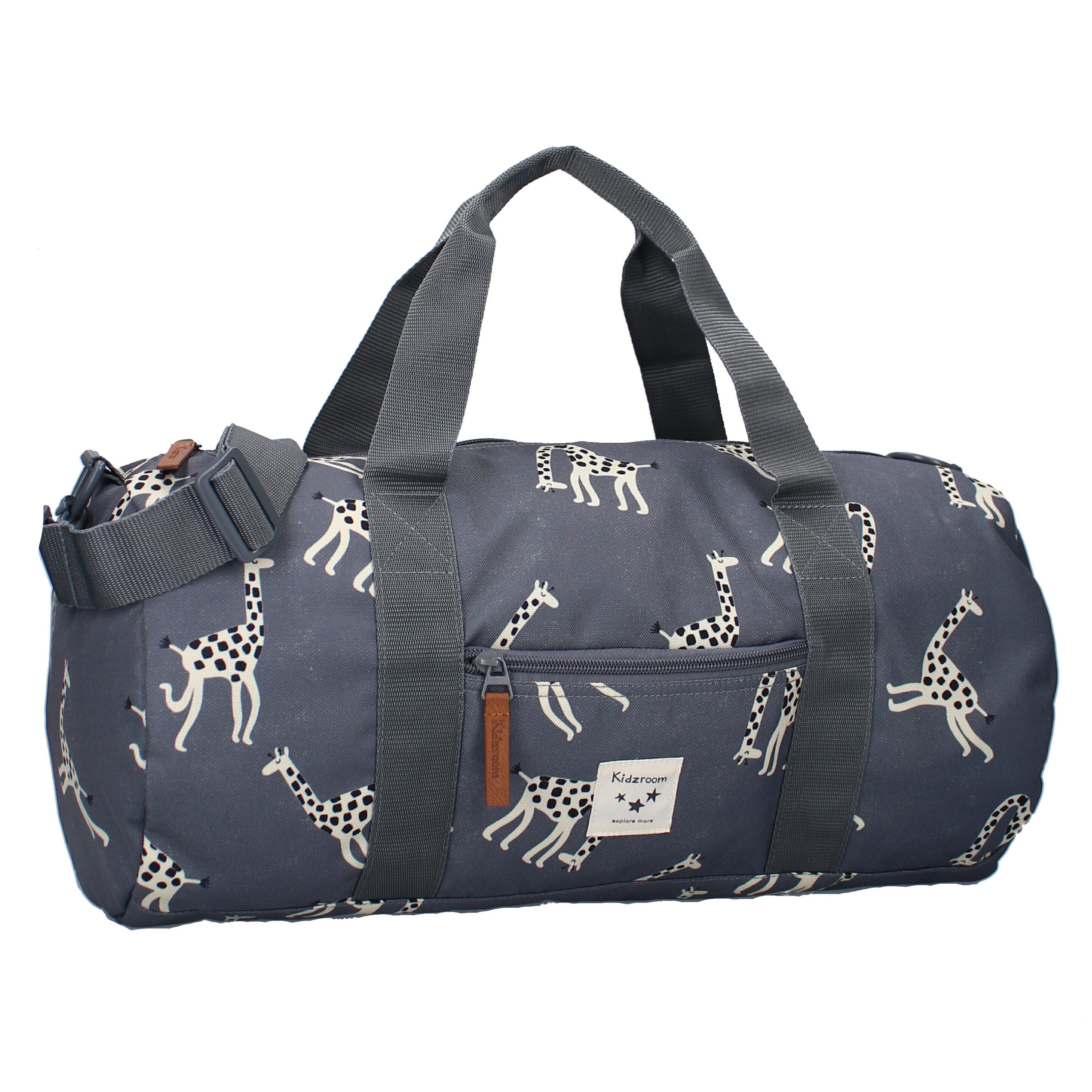 Sporttasche Giraffe – Blaue Tasche für Kinder