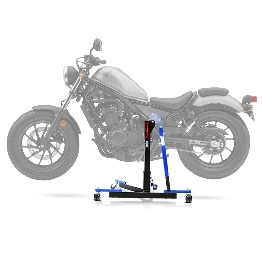 ConStands Motorradheber CS Power Evo-Zentralständer für Honda Rebel 500 17-26 Blau