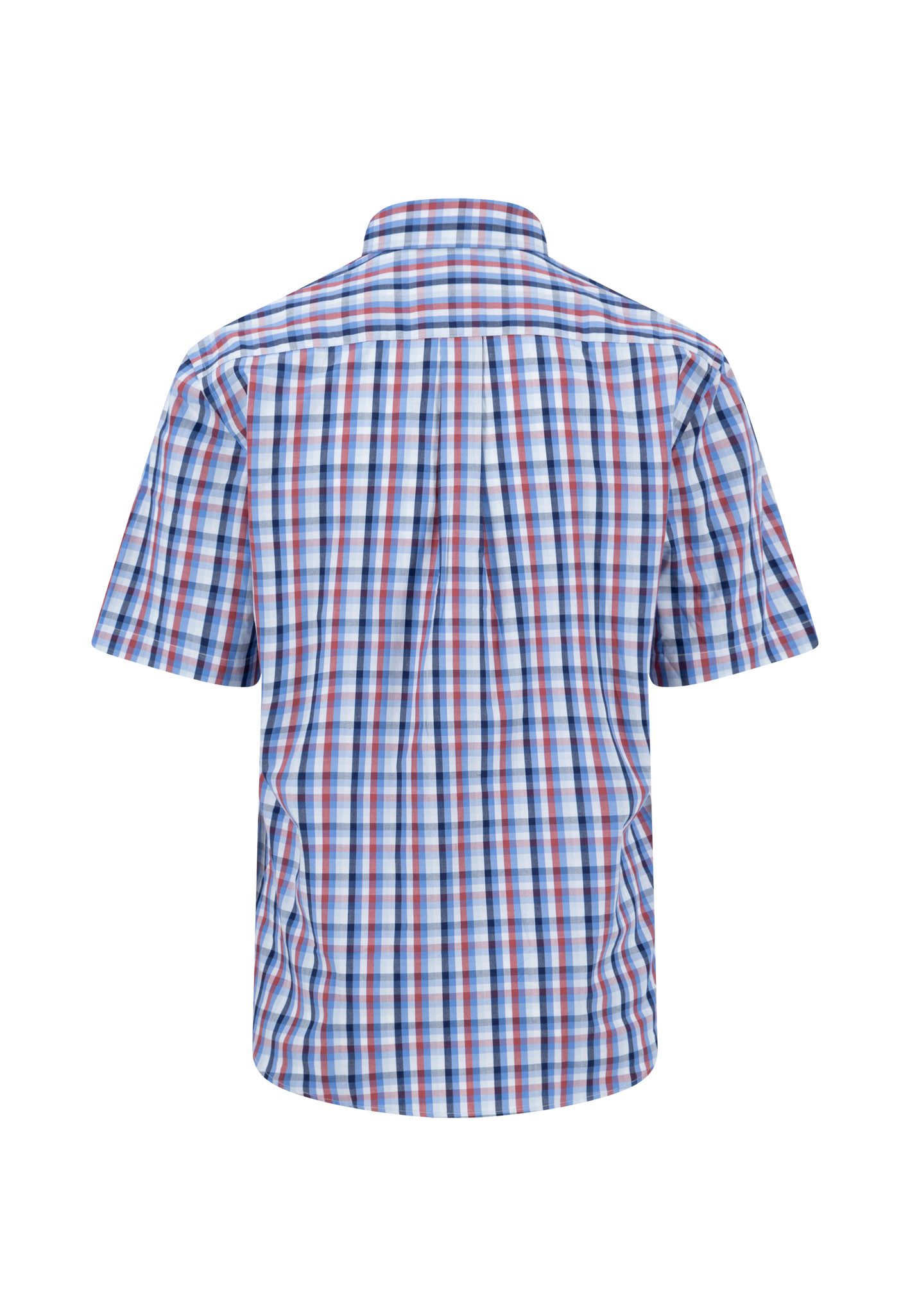 FYNCH-HATTON Kurzarmhemd im Karo-Look und mit Button-Down-Kragen