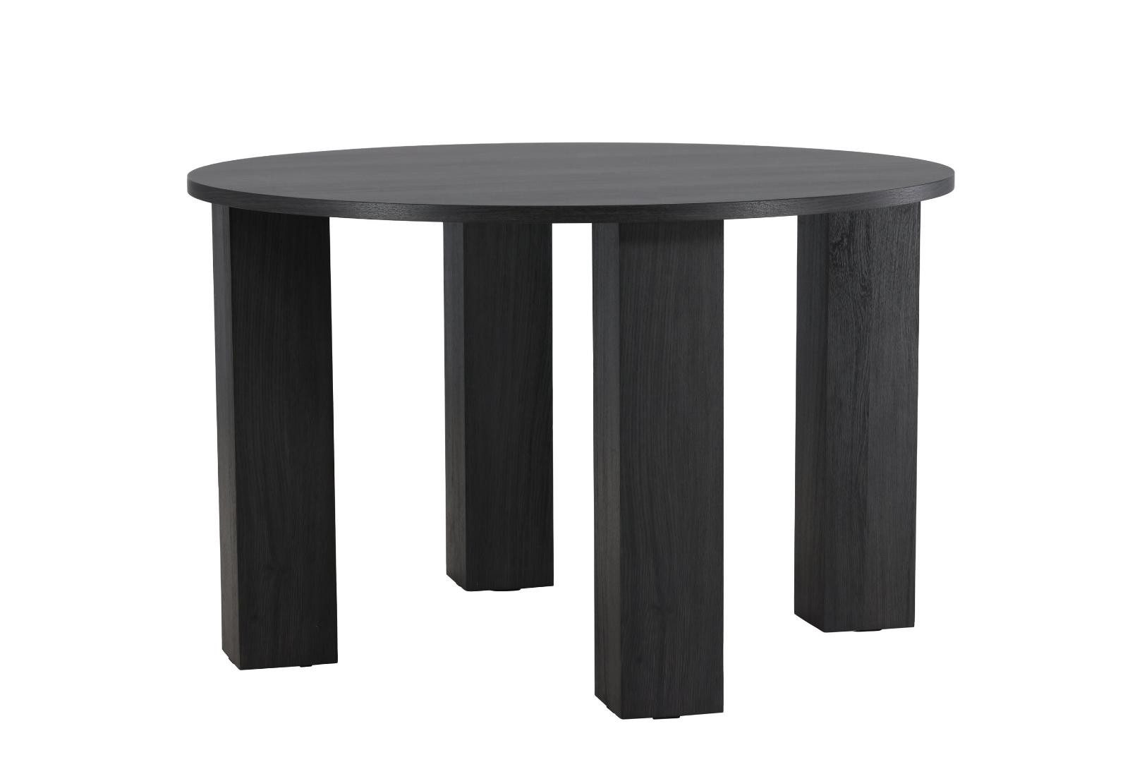 Venture Home Esstisch Juno Esstisch Ø120cm schwarz.