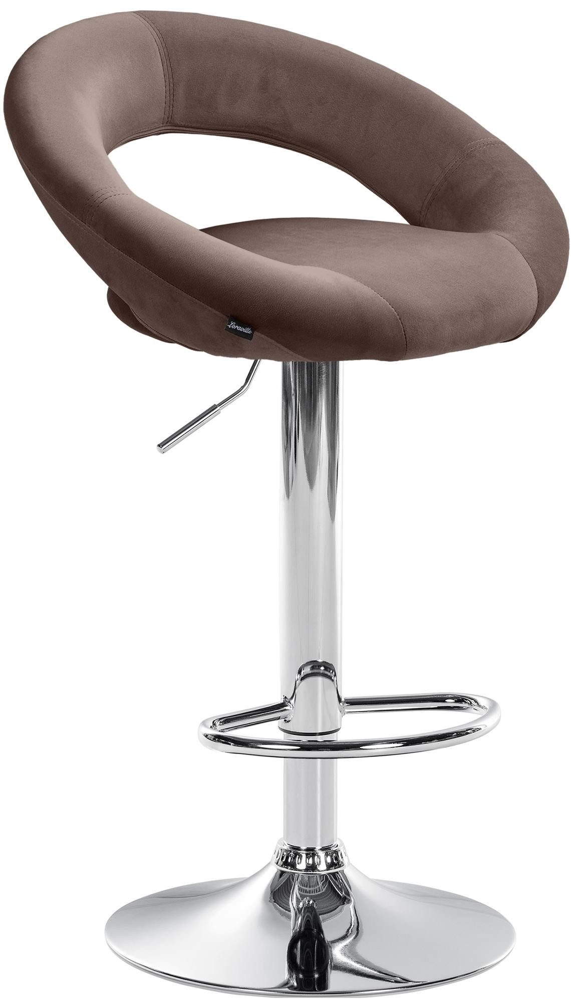 CLP Barhocker Olinda, Samt, höhenverstellbar und drehbar günstig online kaufen