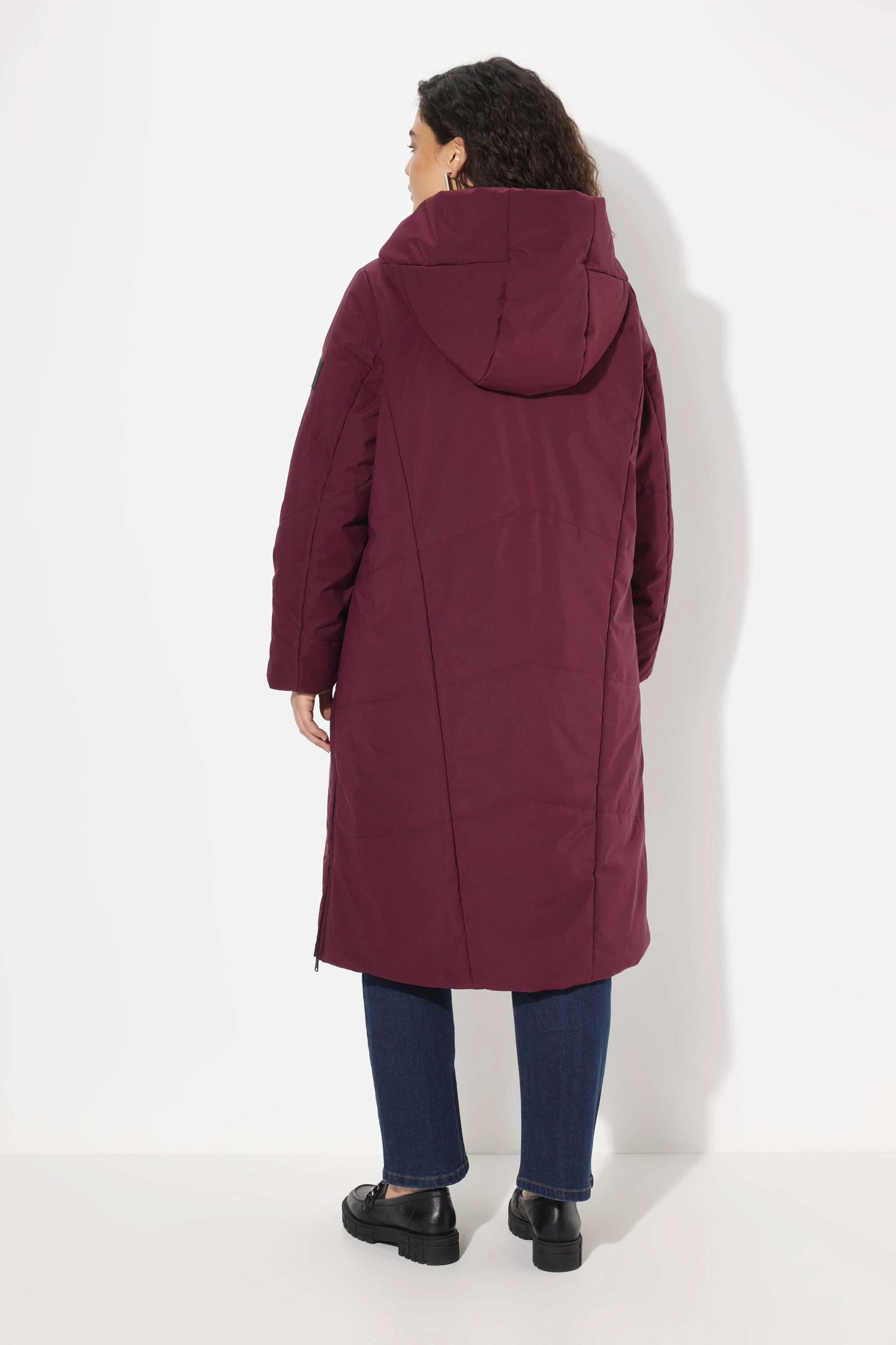 Ulla Popken Wintermantel HYPRAR Puffer-Mantel 2-Wege-Zipper Stehkragen