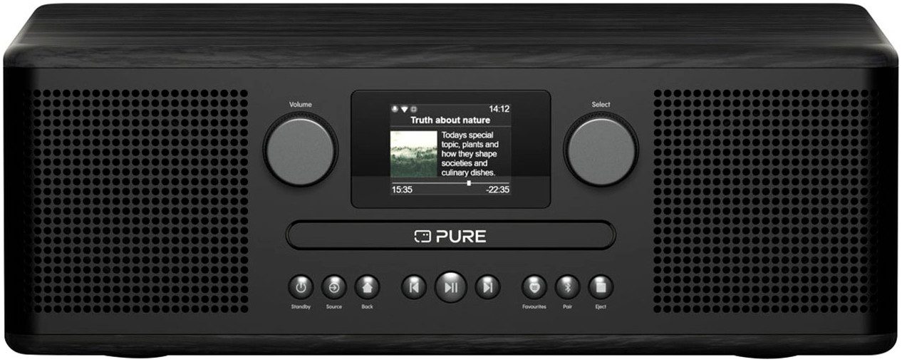 Pure Classic C-D6i Internet-Radio (Automatische Senderverfolgung, Digitalradio (DAB), FM-Tuner, UKW mit RDS, 30 W)