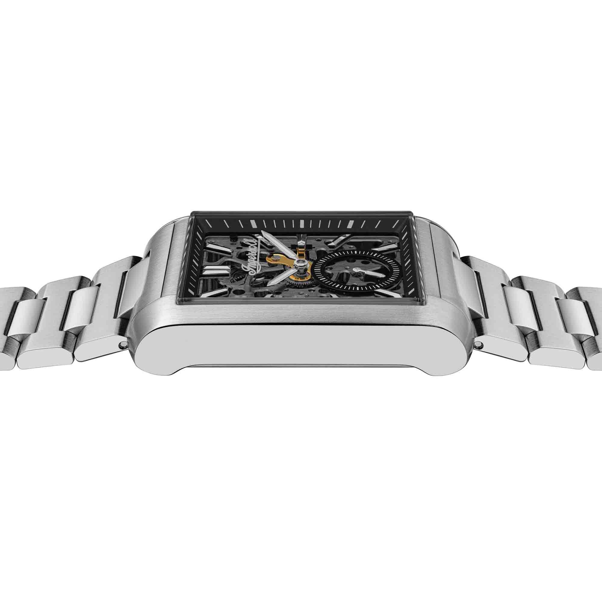 Ingersoll Automatikuhr The Spur I17001, Armbanduhr, Herrenuhr, Mechanische Uhr, Edelstahlarmband, analog