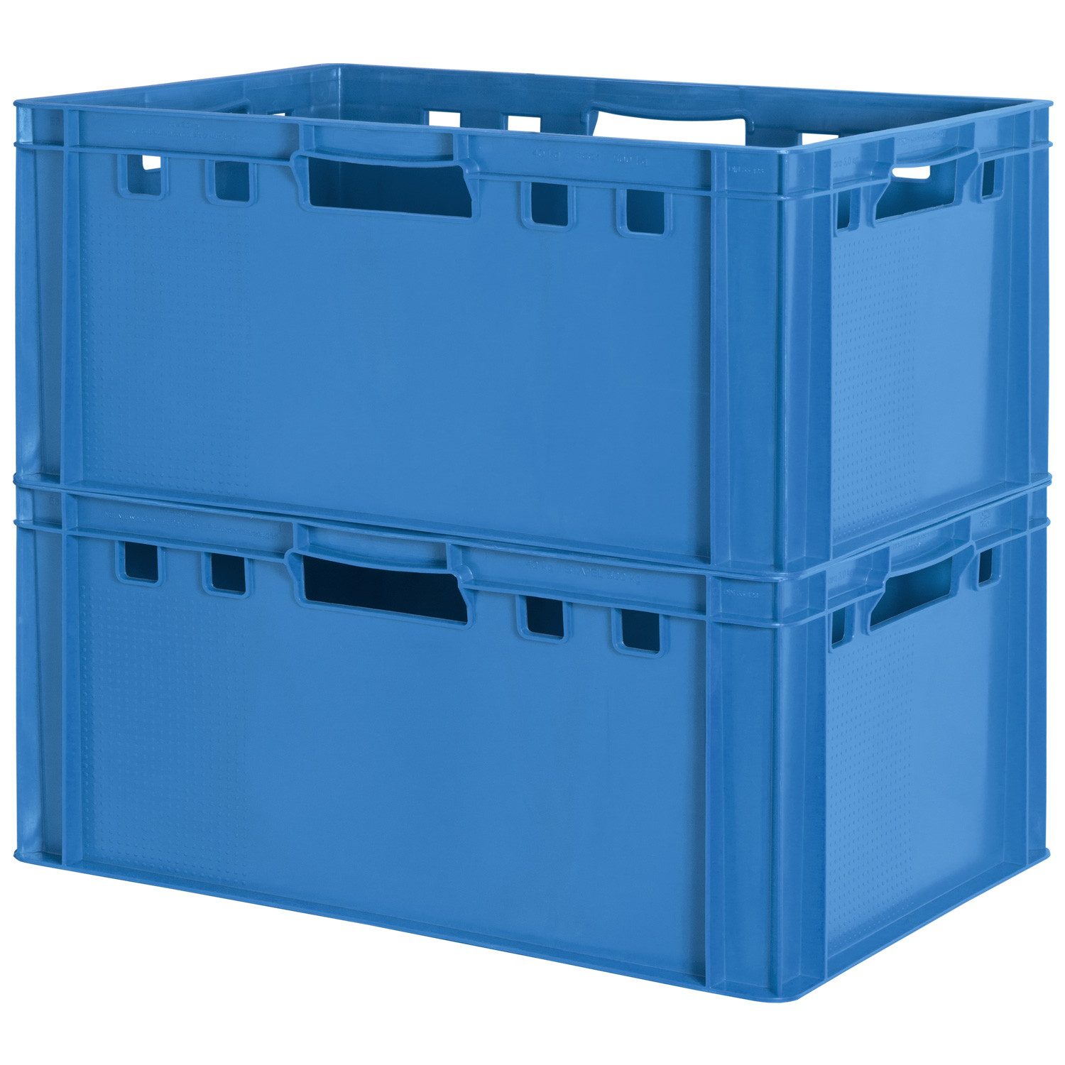 Kingpower Allzweckkiste 2 Fleischkiste Stapelkiste E3 Fleischerkiste Eurobox Metzgerkiste Blau