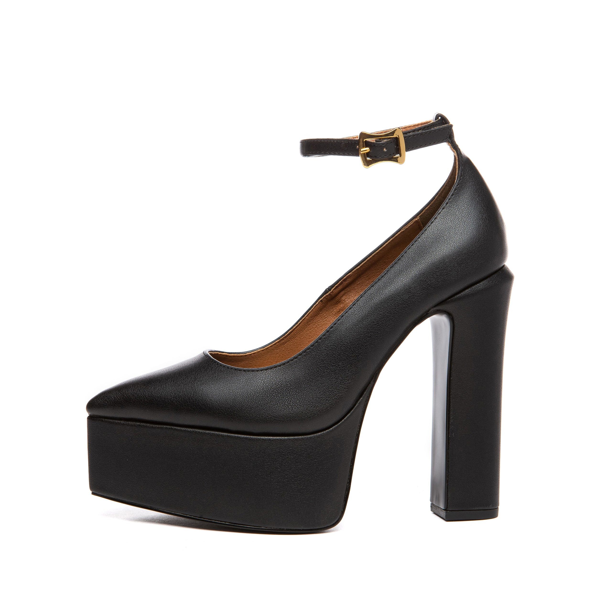 Giaro STYLET Plateaupumps 14 cm Absatzhöhe, 4 cm Plateau, veganes Leder