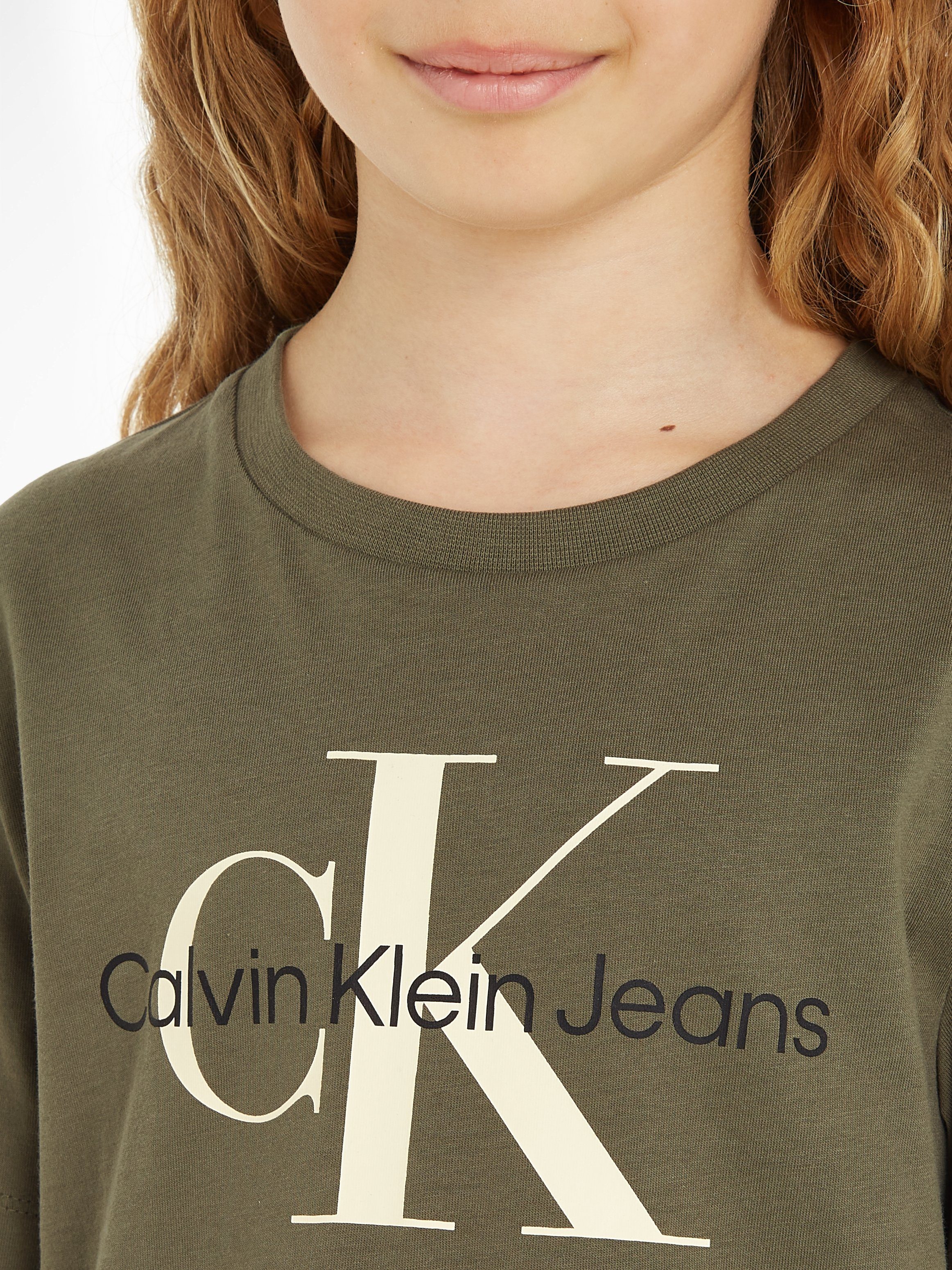 Calvin Klein Jeans T-Shirt CK T-SHIRT Dusty MONOGRAM SS Olive