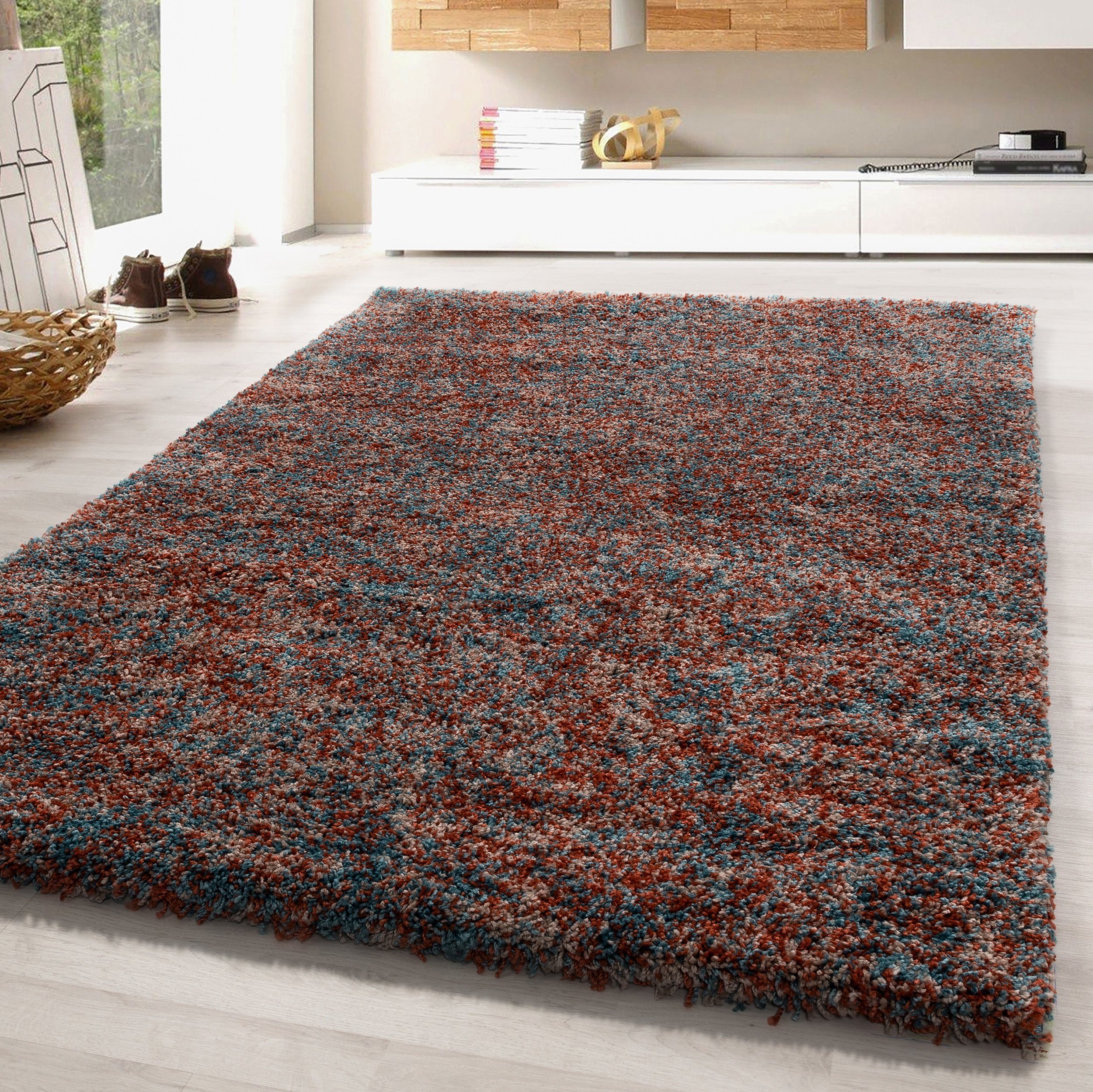 SIMPEX24 Teppich Meliert Design, Läufer, Höhe: günstig online kaufen