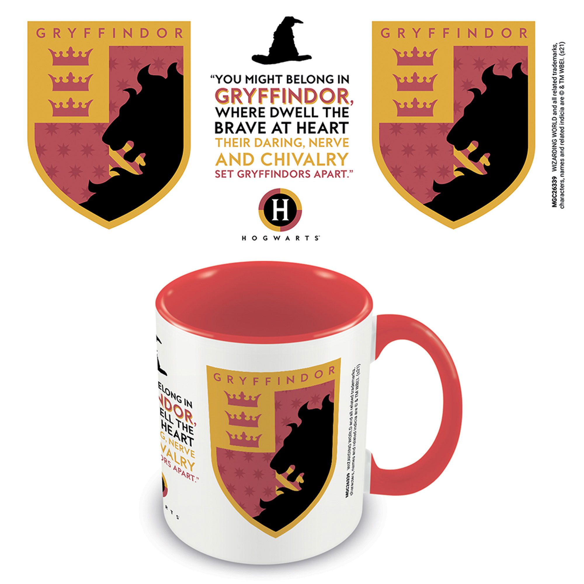 Tasse Harry Potter - Lizenz Tassen 3D - Gryffindor - Red