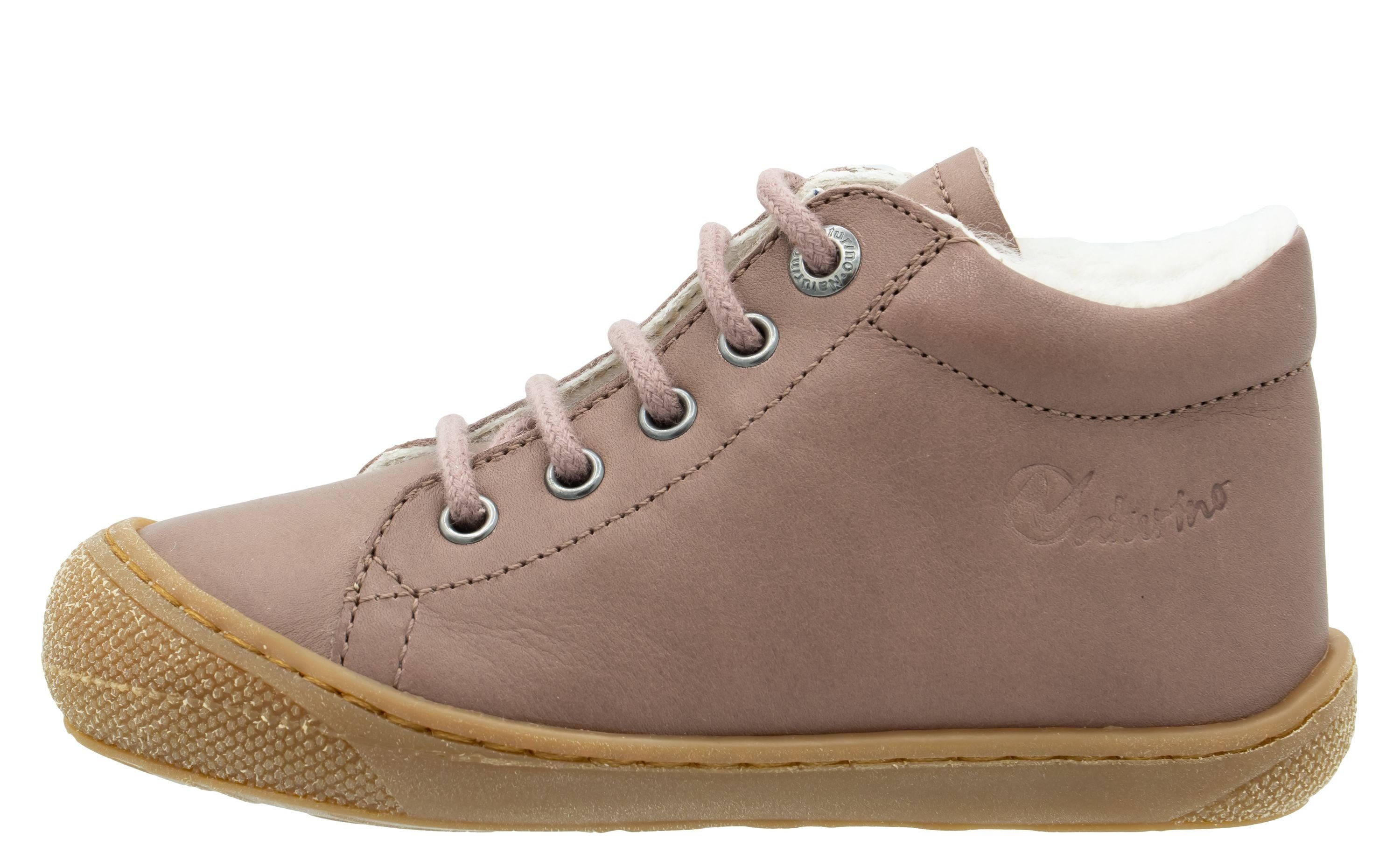 Naturino Naturino Cocoon erste Schuhe Lauflernschuhe Lammfellfutter Rose Lauflernschuh