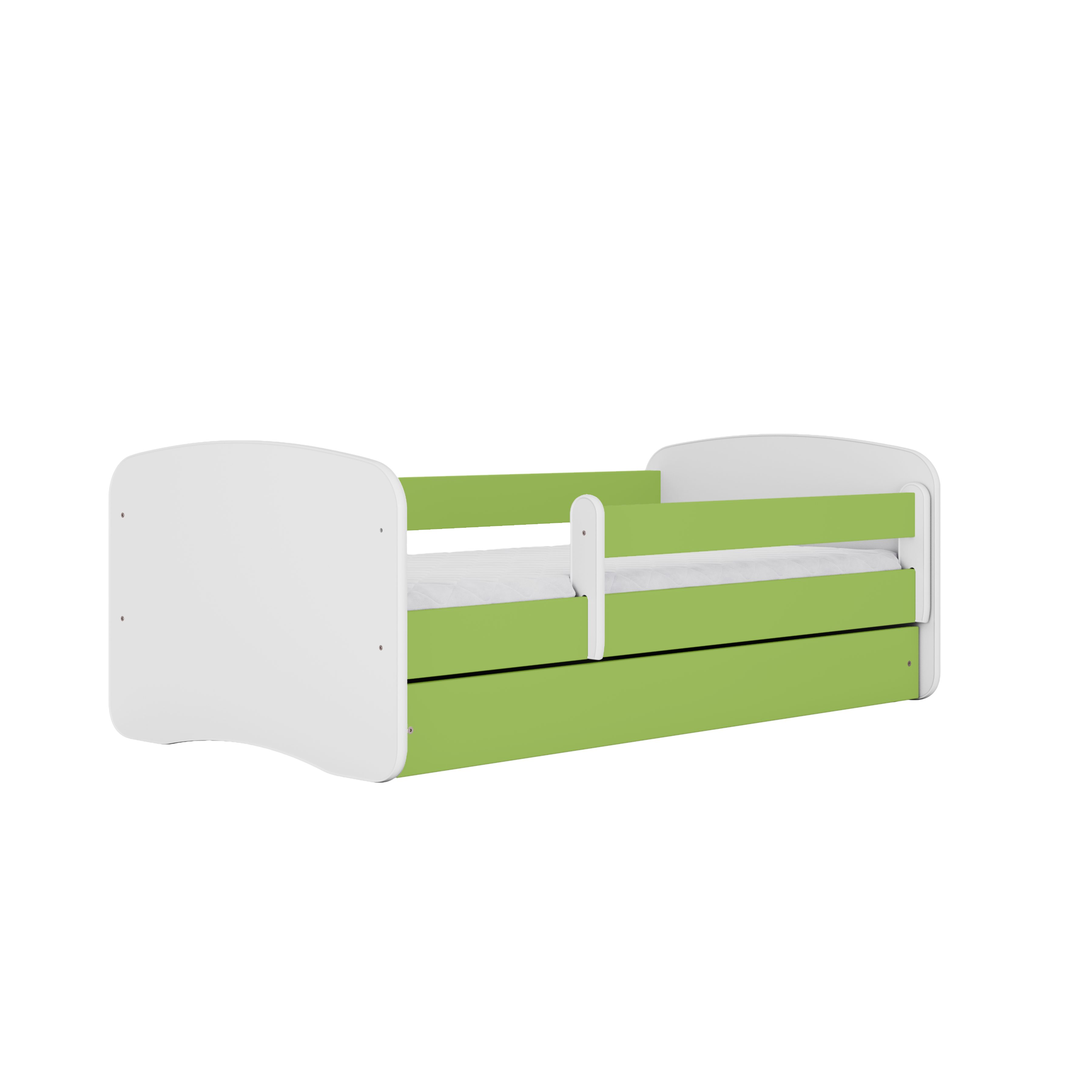 Raumhirsch Furniture Kinderbett Babydream 180x80 cm 160x80 cm 140x70 cm - Komplettset mit Schublade (Bett für Jungs & Mädchen, Einzelbett 2–12 J., mit Rausfallschutz und Lattenrost), Verschiedene Farben