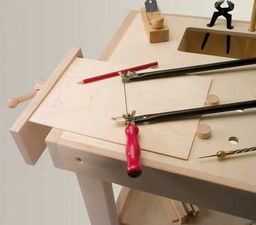 Pebaro Kinder-Werkzeug-Set Qualitäts-Werkbank, 490