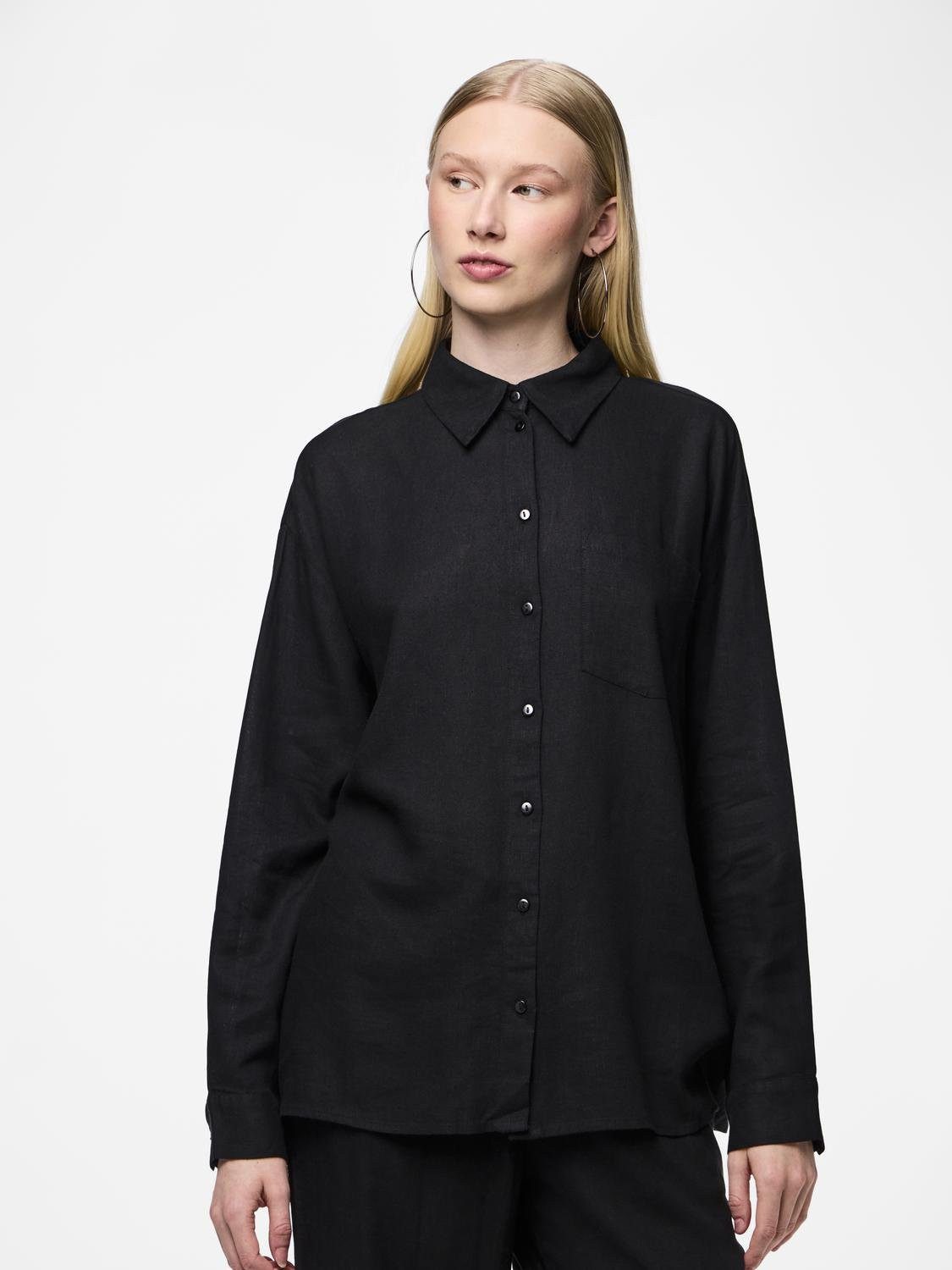 pieces Hemdbluse PCPIA LS LOOSE SHIRT günstig online kaufen