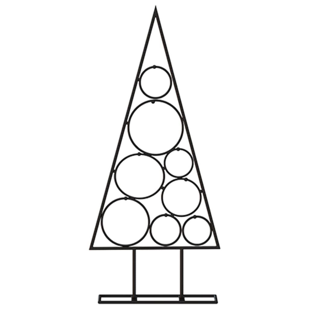 Schwarz Künstlicher 60 vidaXL Weihnachtsbaum Metall-Weihnachtsbaum Deko cm
