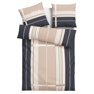 Bettwäsche Golfi in Gr. 135x200 oder 155x220 cm, H.I.S, Linon, 2 teilig, Bettwäsche aus Baumwolle, sportliche Bettwäsche mit Streifen