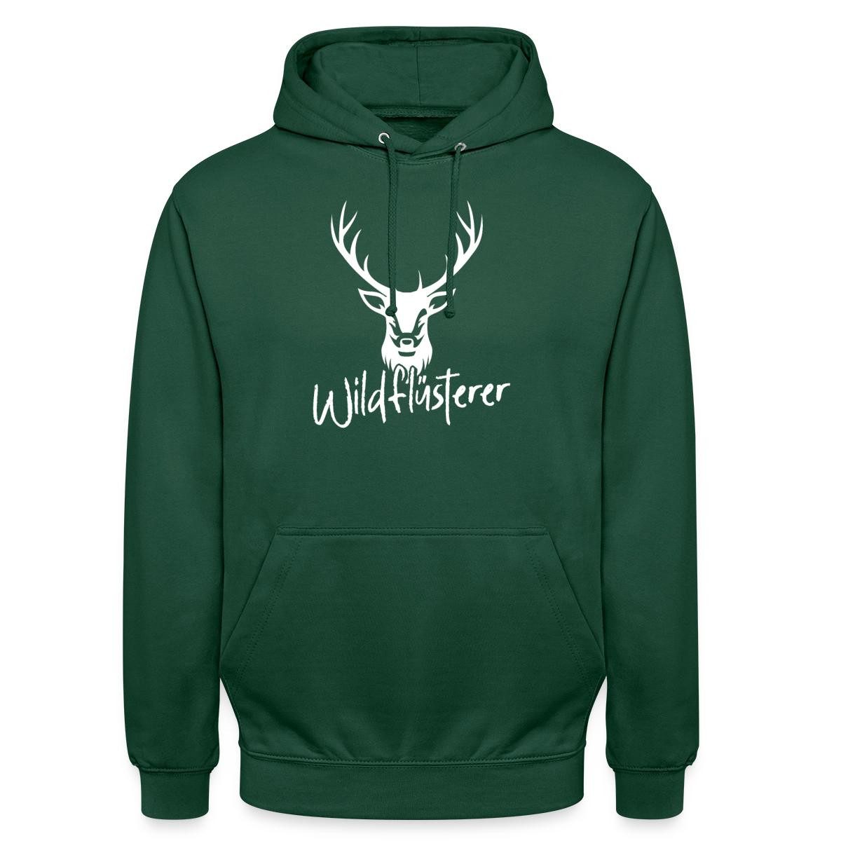 Hoodie Wildflüsterer, Hirschgeweih Unisex Hoodie