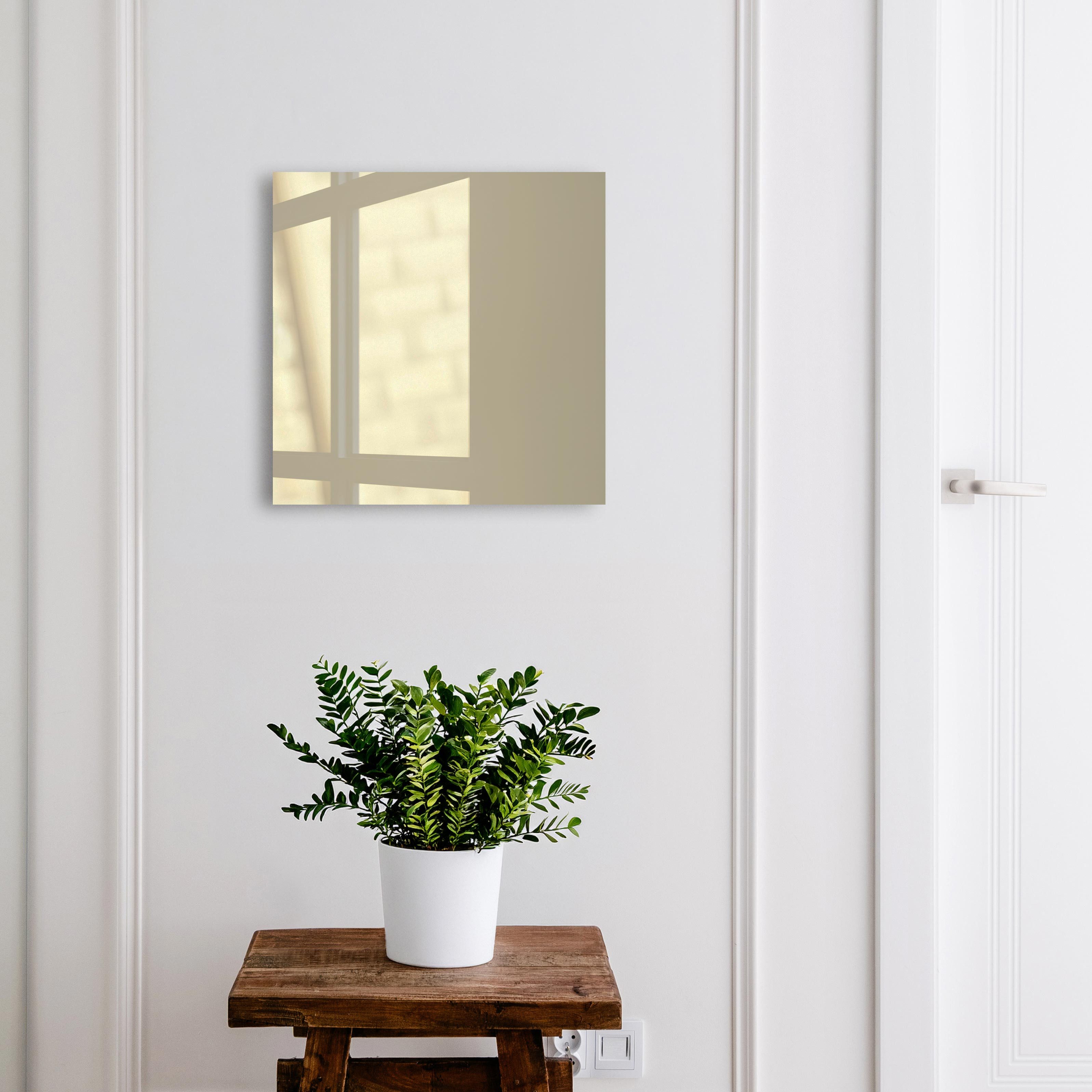 Tulup Schlüsselkasten Schlüsselkasten mit Glasfront in modernem Design von Tulup, Dunkelcreme – Bild 2 von 5