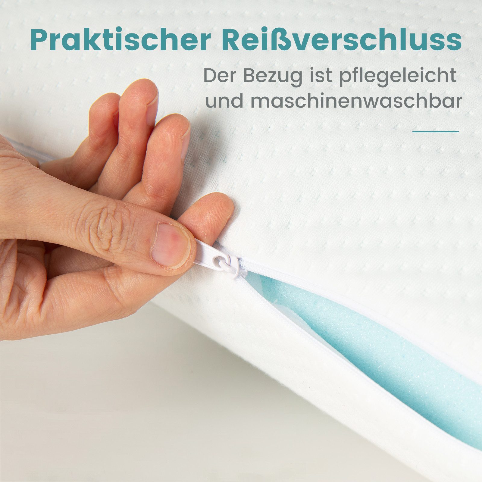 KOMFOTTEU Kopfkissen, 2er Set, ergonomisches Nackenkissen günstig online kaufen