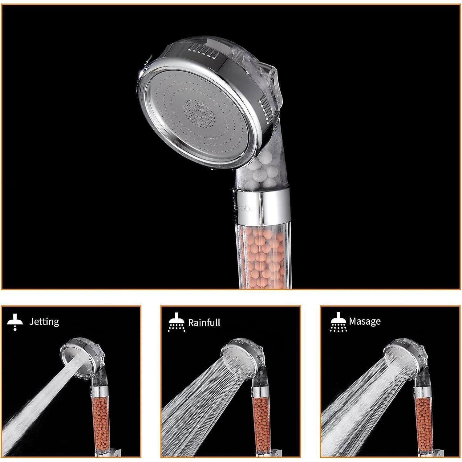 LuxusKollektion Handbrause Hochdruck Duschkopf mit Filtration und 3 Auslass günstig online kaufen