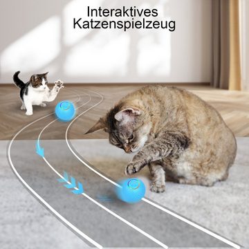 GLIESE Tier-Intelligenzspielzeug Elektrisches Katzenspielzeug interaktives Fernbedienung rollender Ball