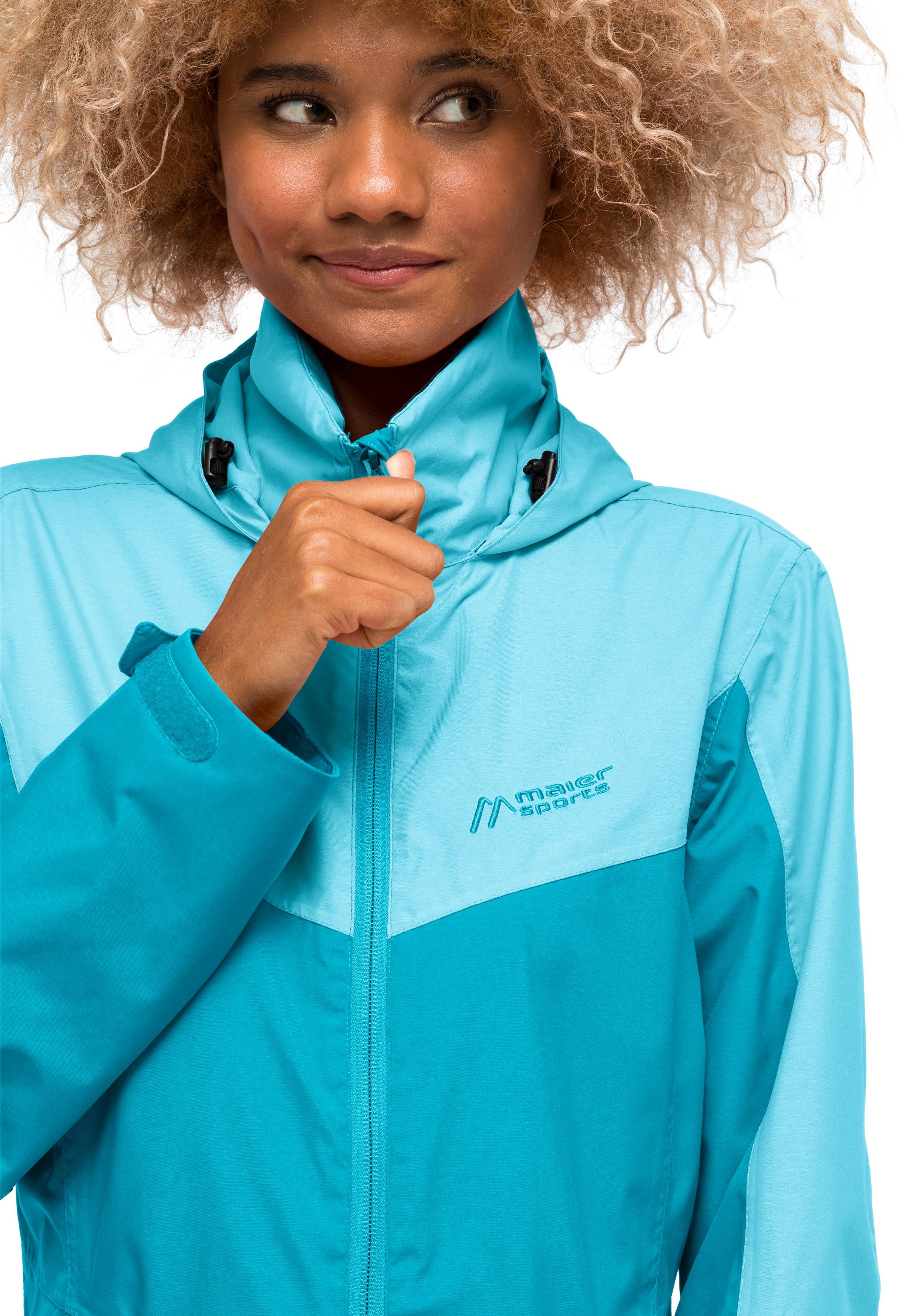 Outdoorjacke türkis Sports Funktionsjacke Material Wasserdichte Partu atmungsaktivem Maier aus W