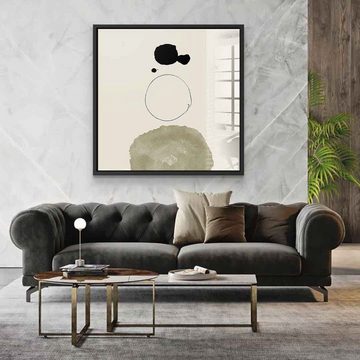 DOTCOMCANVAS® Acrylglasbild Zen - Acrylglas, Acrylglasbild Zen beige moderne abstrakte Kunst Druck Wandbild