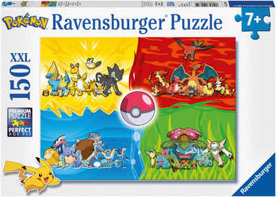 Ravensburger Puzzle Pokémon Typen, 150 Puzzleteile, Made in Germany; FSC® - schützt Wald - weltweit