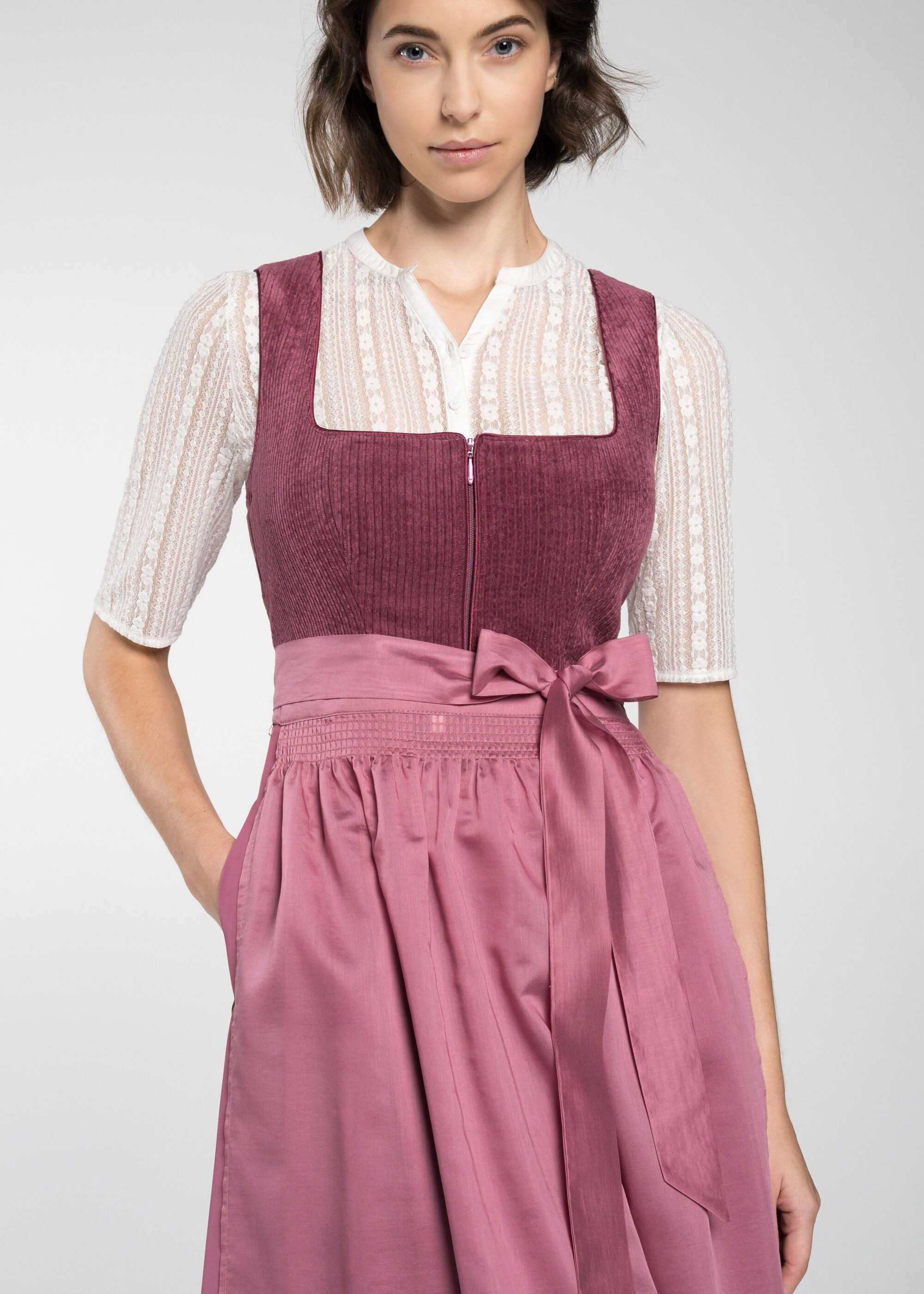 Spieth & Wensky Dirndl Dirndl "Dasing" (1-tlg) aus feinem Cord