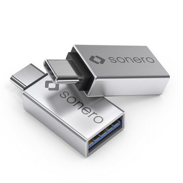 sonero Sonero U-A100 USB-Adapter (USB-C Stecker auf USB-A Buchse) alu/silber USB-Kabel