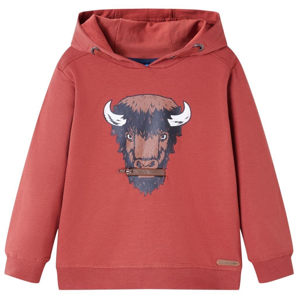 Kapuzenpullover Kinder-Kapuzenpullover Dunkelrot 128