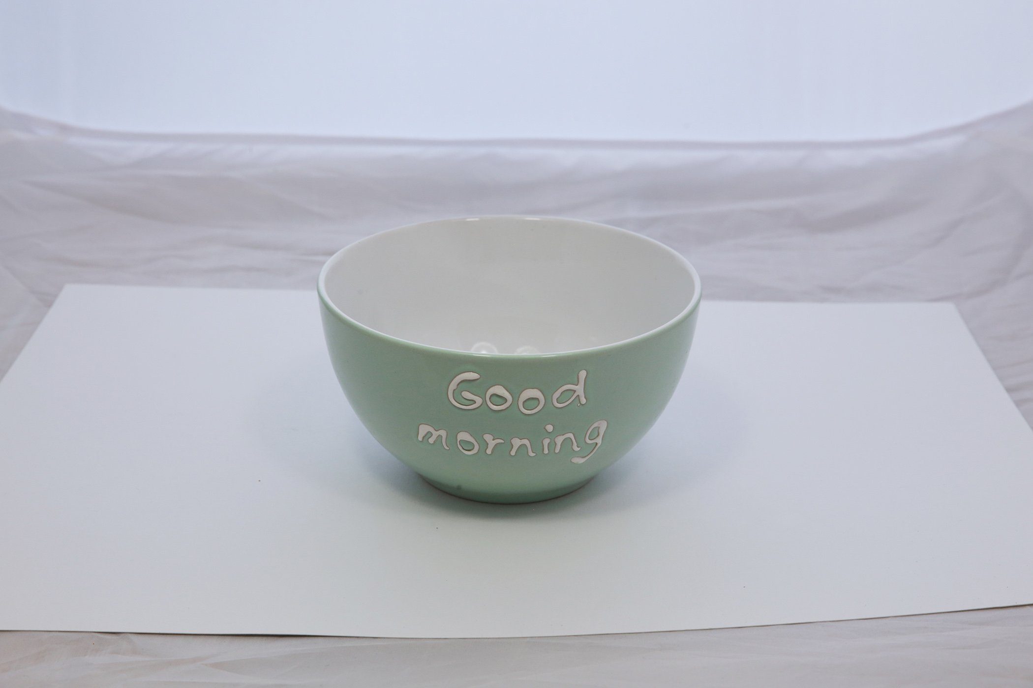 Haus und Deko Geschirr-Set Müslischale Good Morning Keramik 3 Farben Frühstücksschale Snackschüss (1-tlg), Keramik