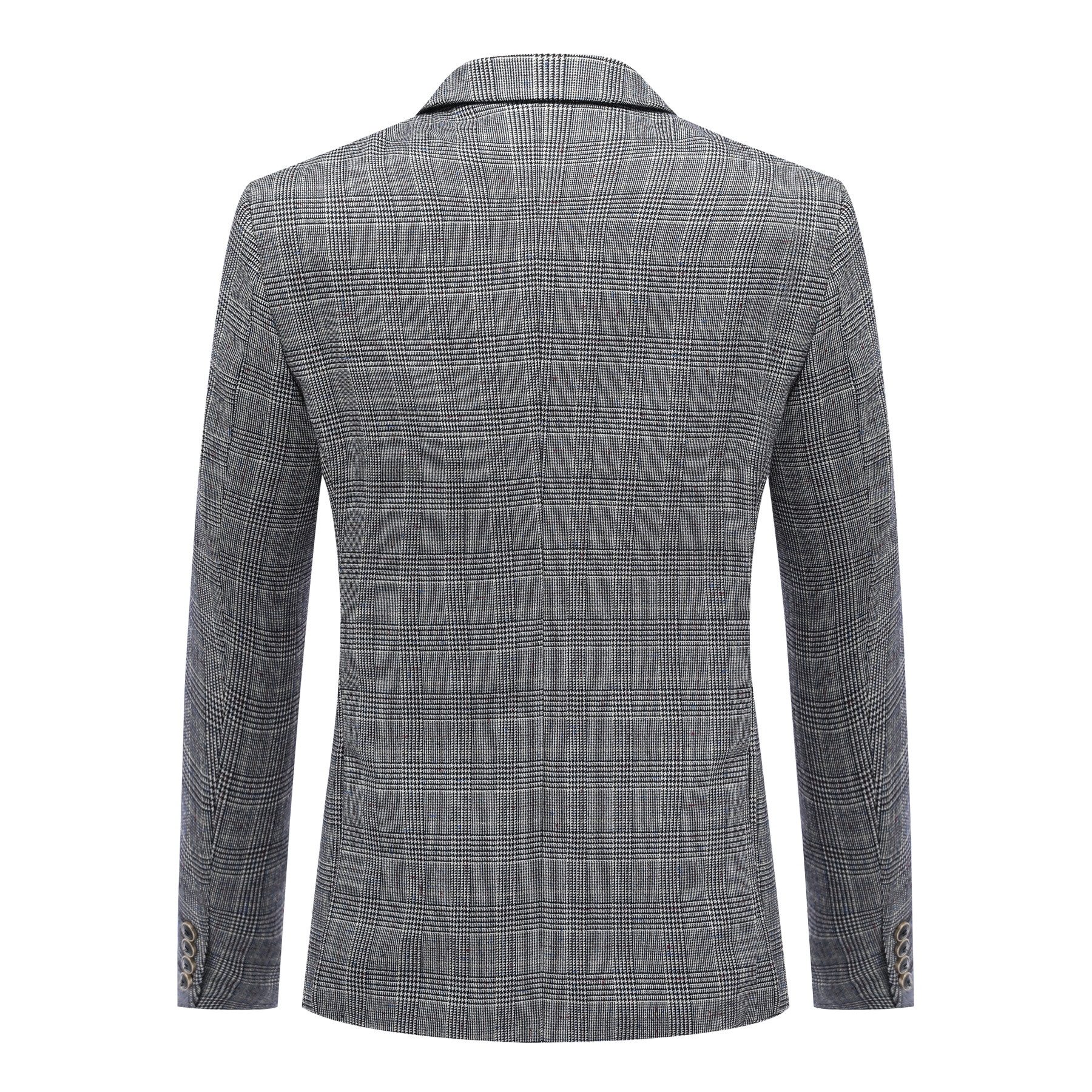 Allthemen Anzug (2 tlg) kariertes Anzug-Set Regular Fit Businessanzug im elegantem Look
