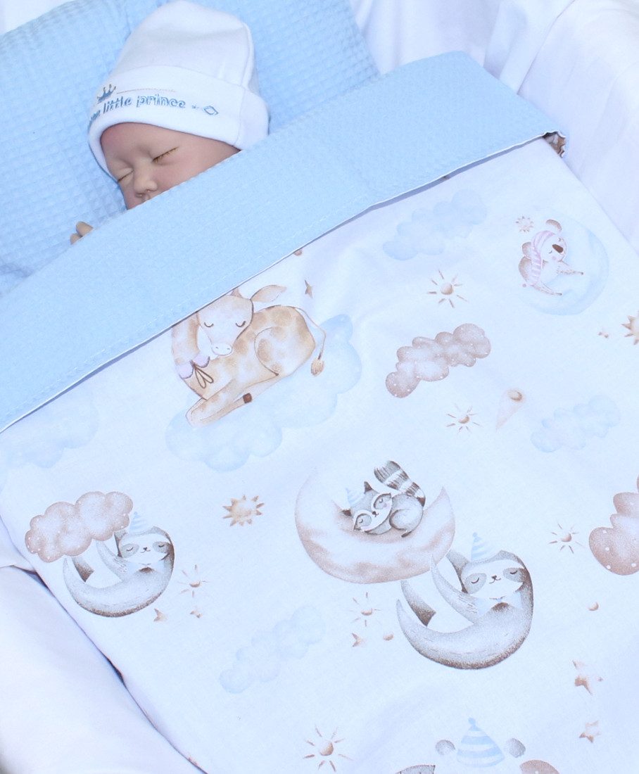Babydecke Babydecke Waffelpiqué Baumwolle Kuscheldecke Kinderwagendecke, günstig online kaufen