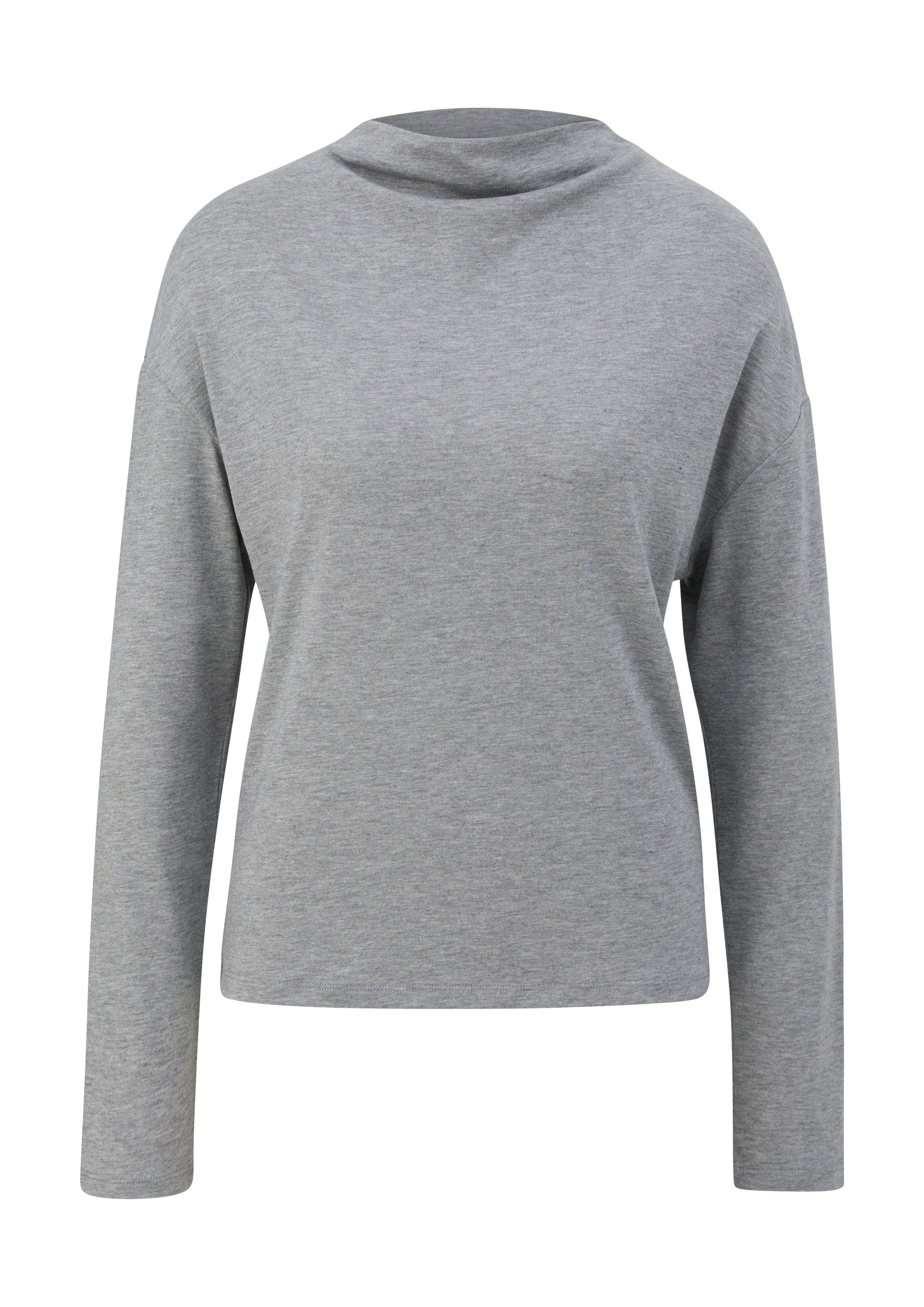 comma Langarmshirt T-Shirt Longsleeve mit drapiertem günstig online kaufen