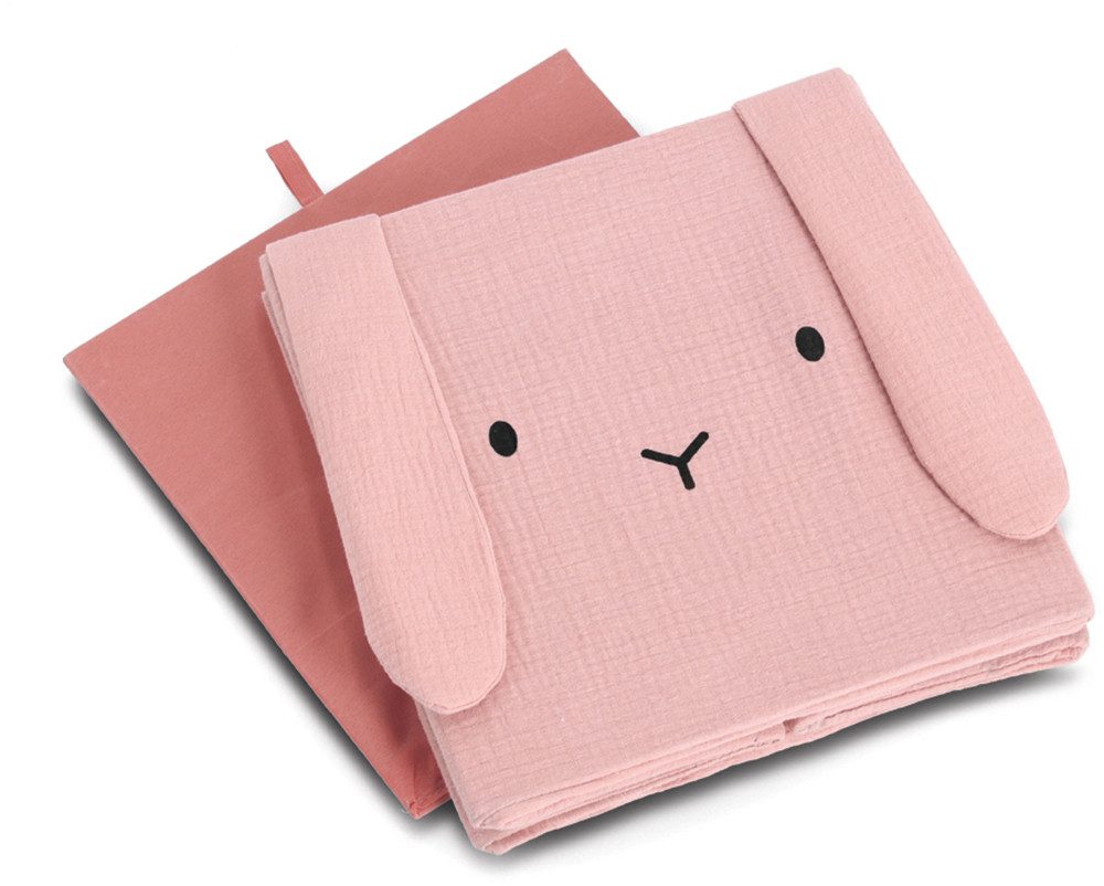 Zeller Present Aufbewahrungsbox "Hase", Musselin, Tiermotiv, kinderfreundlich, faltbar