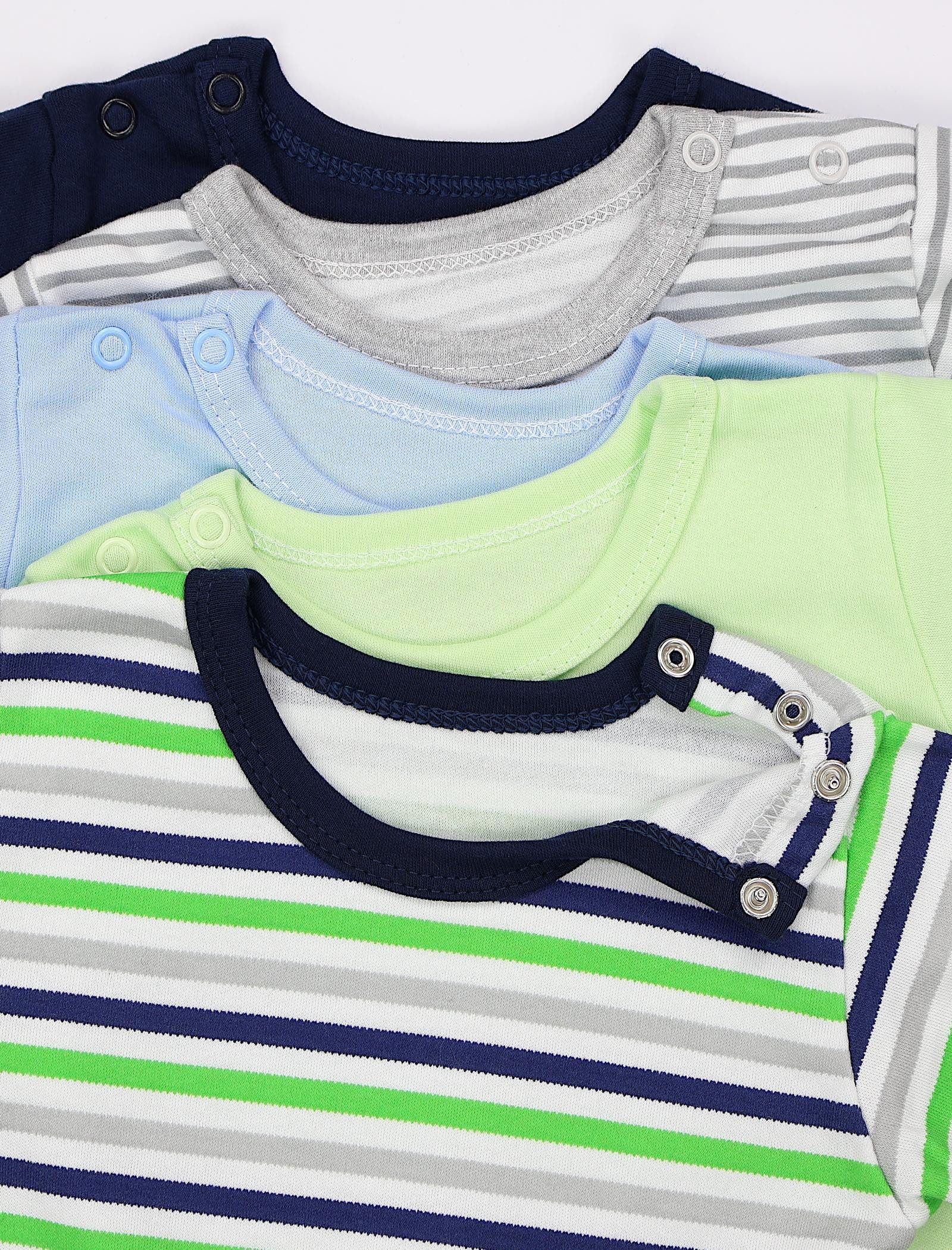 TupTam Langarmshirt TupTam Baby Jungen Langarmshirt Gestreift 5er Set