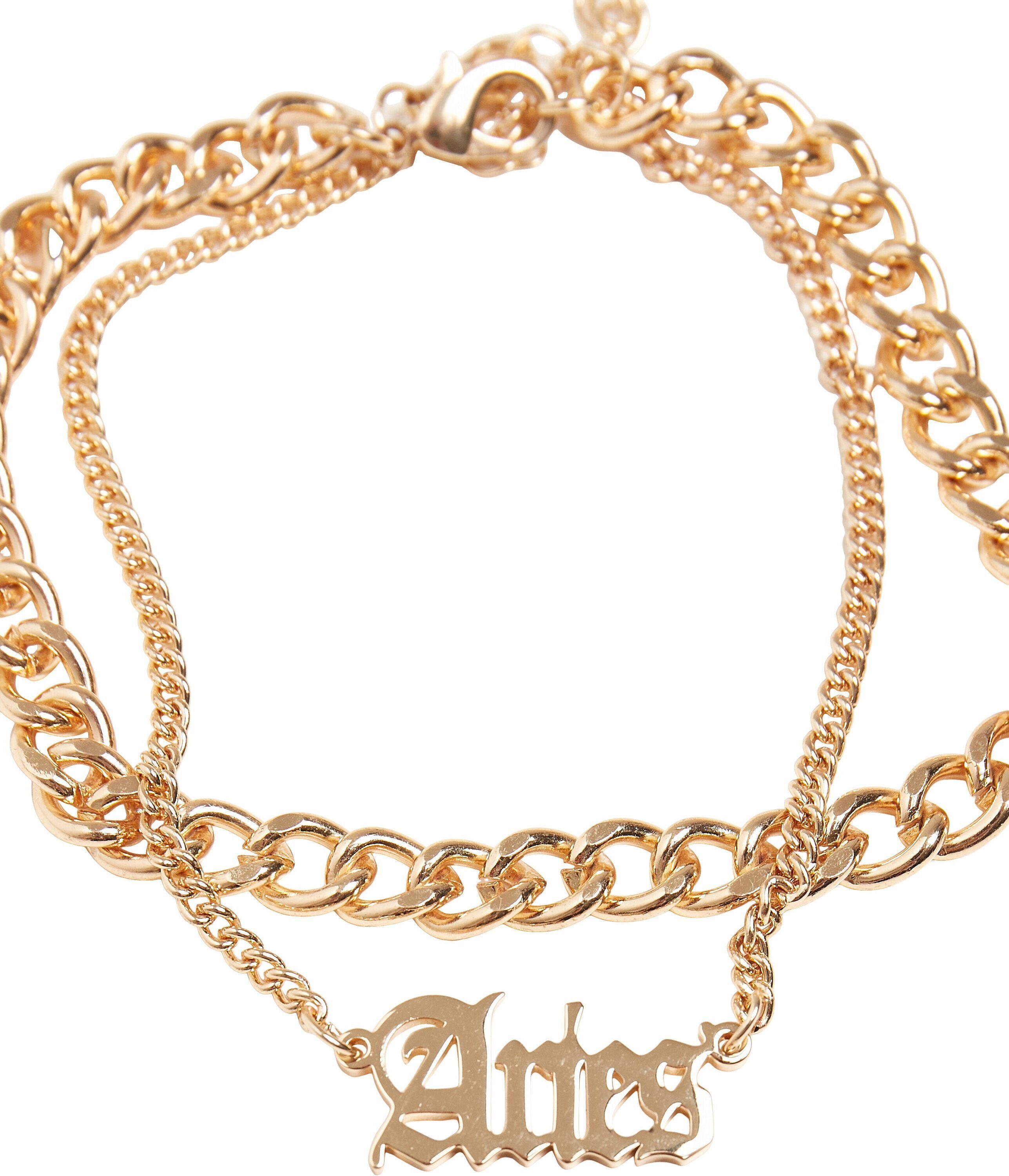 URBAN Zodiac Accessoires CLASSICS aries Anklet Golden Fußkette