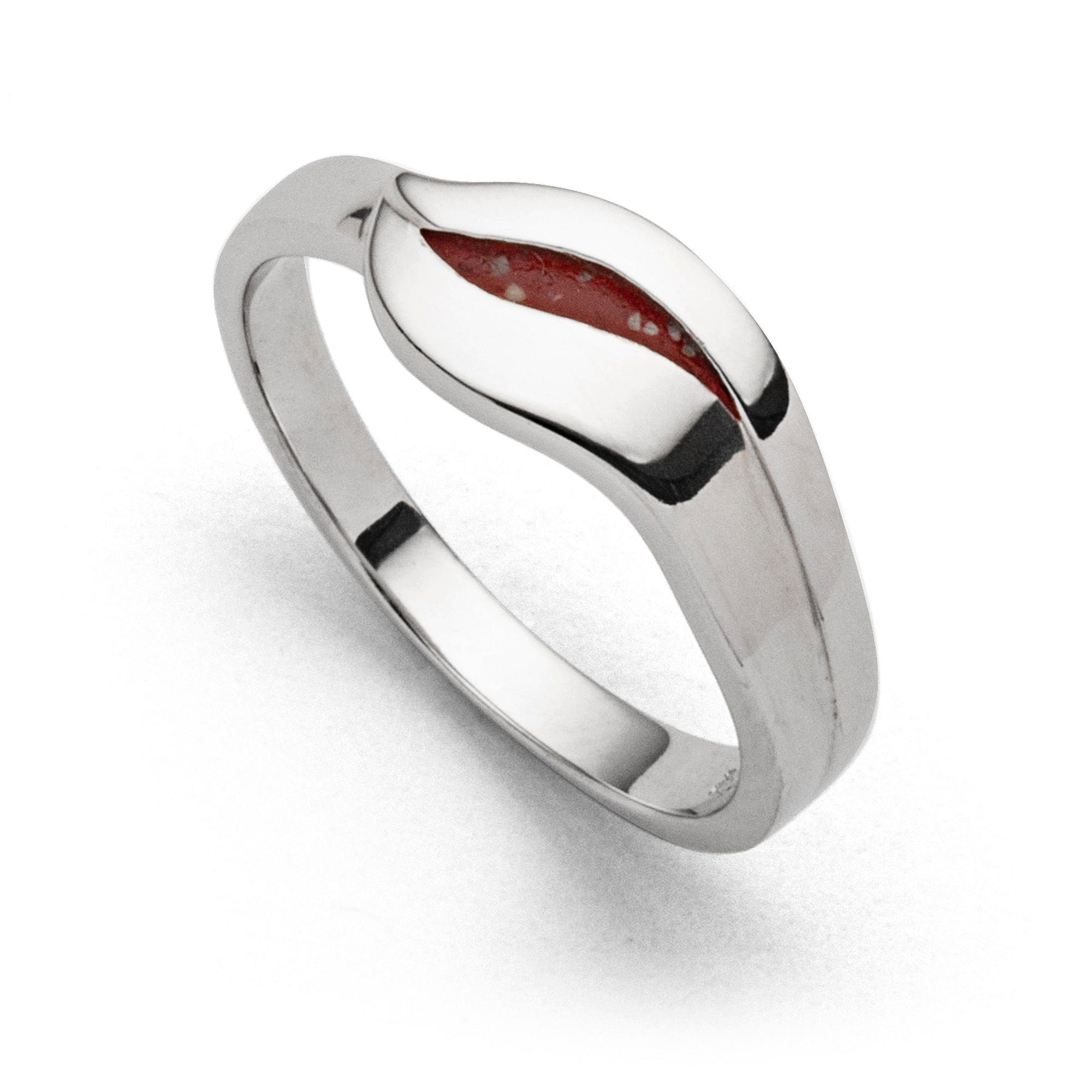 DUR Fingerring DUR Schmuck: Ring "Silberschweif" Koralle R5703