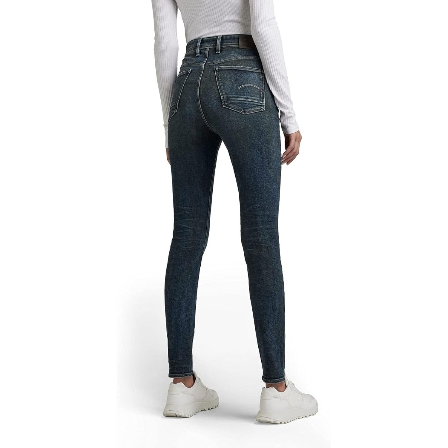 G-STAR Skinny-fit-Jeans Damen, Jeans, Skinny, Kafey Ultra High Skinny Wmn abgerundeter Saum