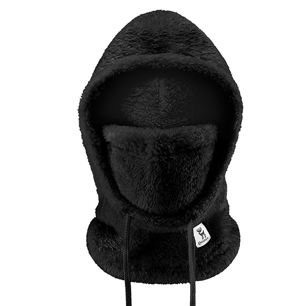 Qunature Sturmhaube Skihaube Gesichtsschutz Kälteschutz (Spar-Set, 1-St., Größe L wärmend) Doppel-Fleece, Kordelzug, Kopf-, Gesichts- & Halsschutz