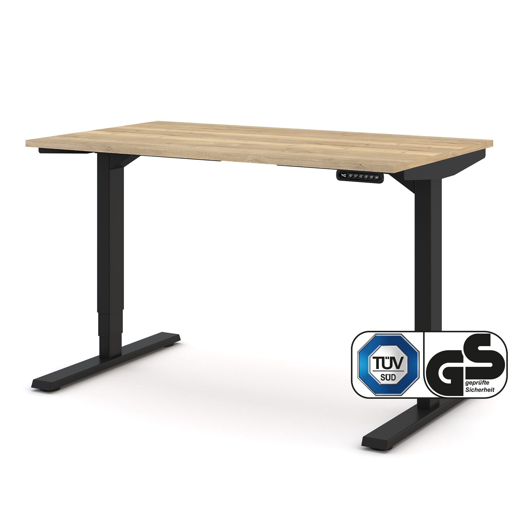 ASSMANN Büromöbel Schreibtisch Y-LINE (120x70cm Schwarz günstig online kaufen