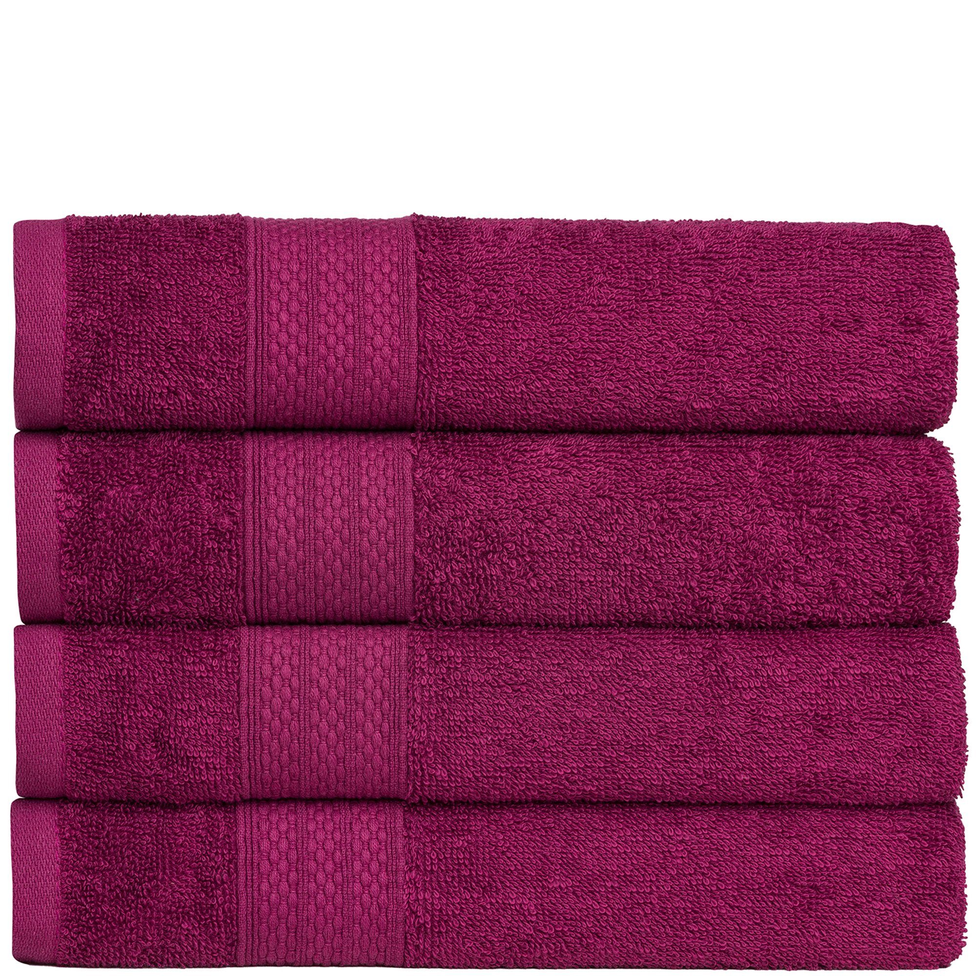 Brielle Handtücher Handtuch-Set aus 100% Baumwolle - 4 Handtücher 50x100 cm, (4-St), 100% Baumwolle