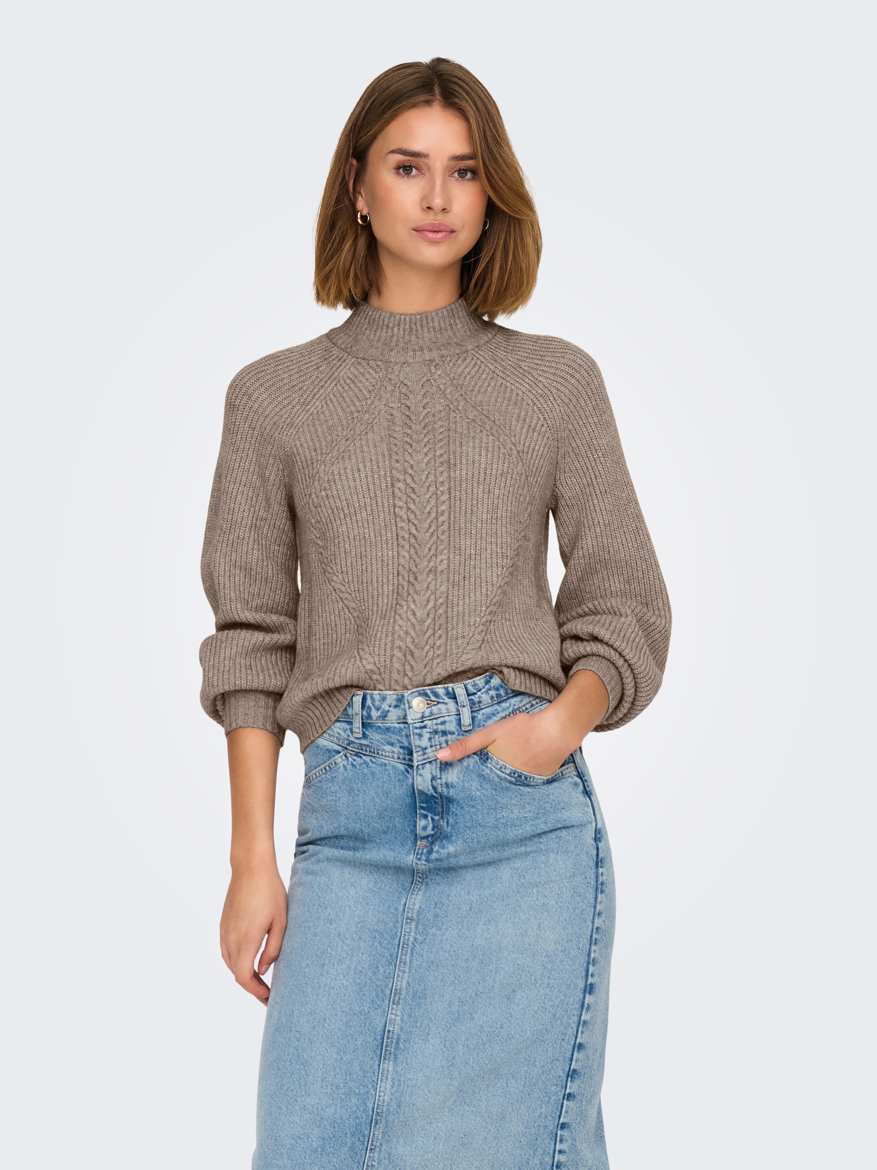 Bestseller A/S ONLKATIA LS Off Shoulder KNT, zwart, XS